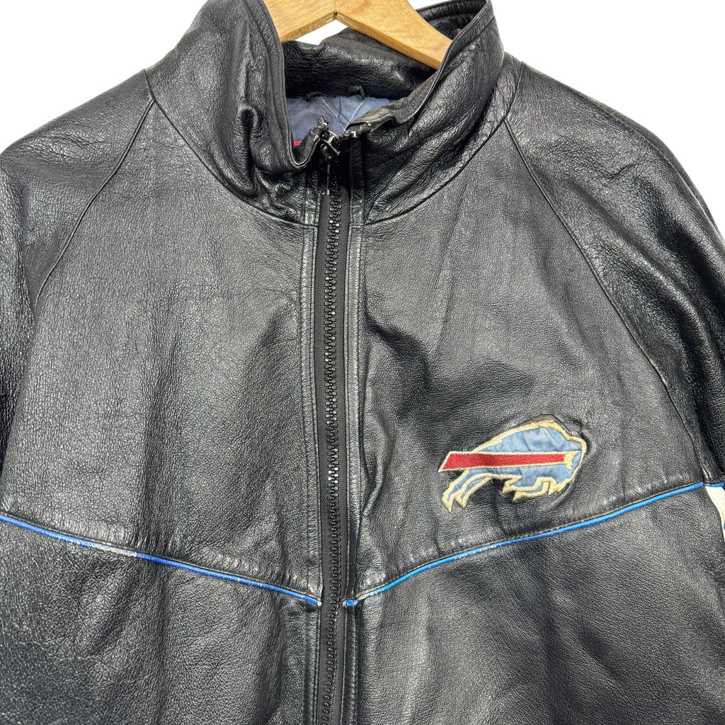 Vintage Buffalo Bills Leather Jacket XL