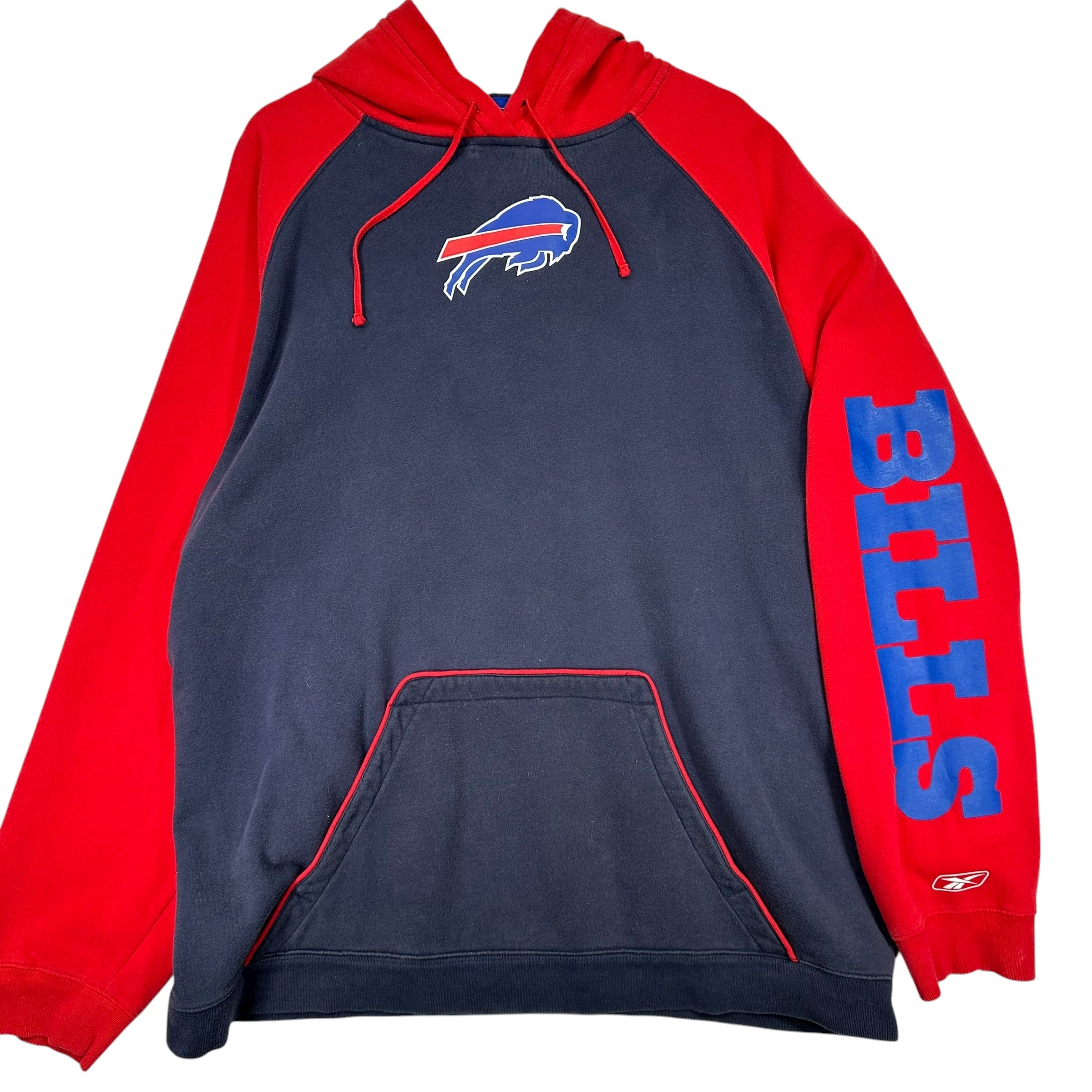 Vintage Buffalo Bills Red Helmet Hoodie Sweatshirt XXL