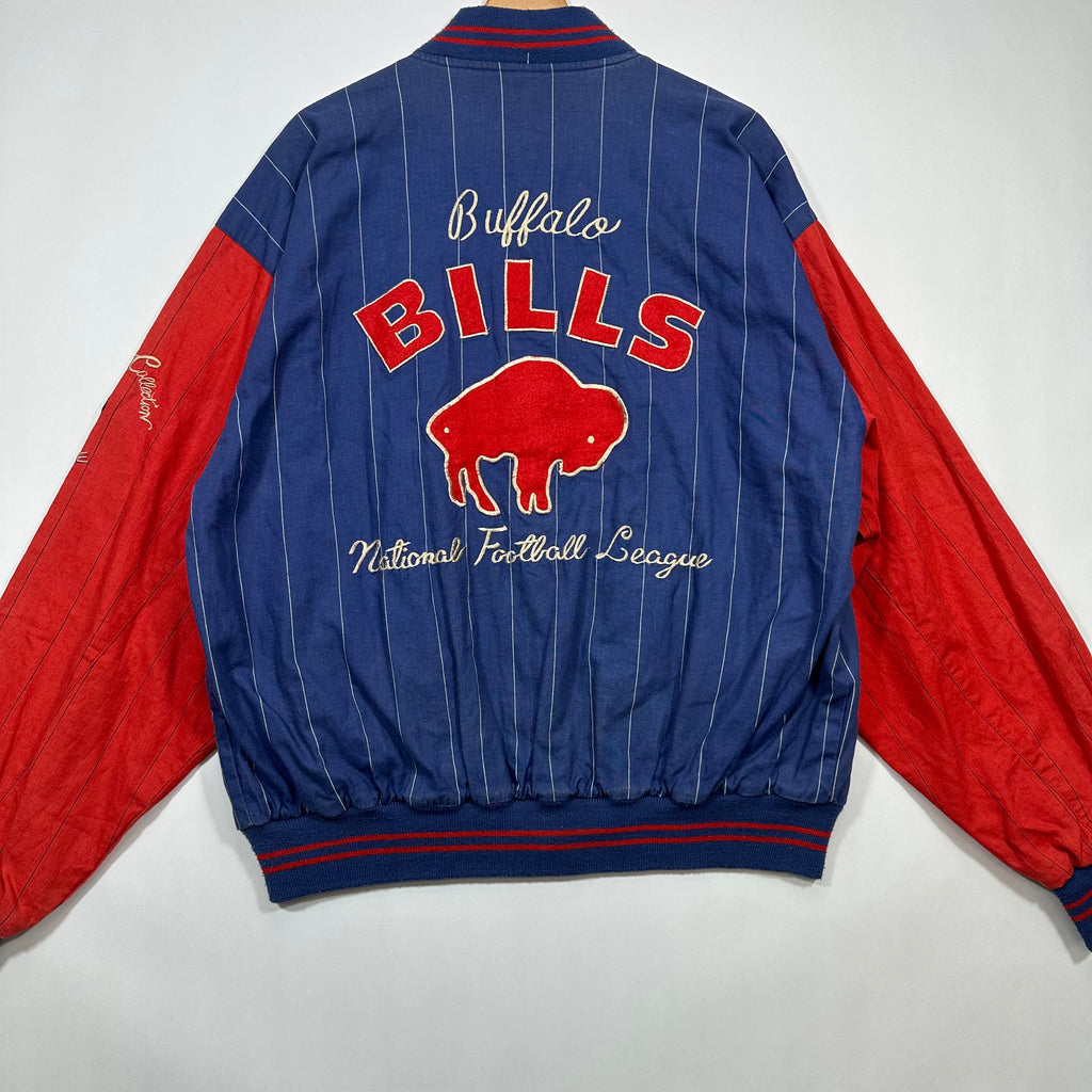 Vintage Buffalo Bills Canvas Bomber Jacket Medium