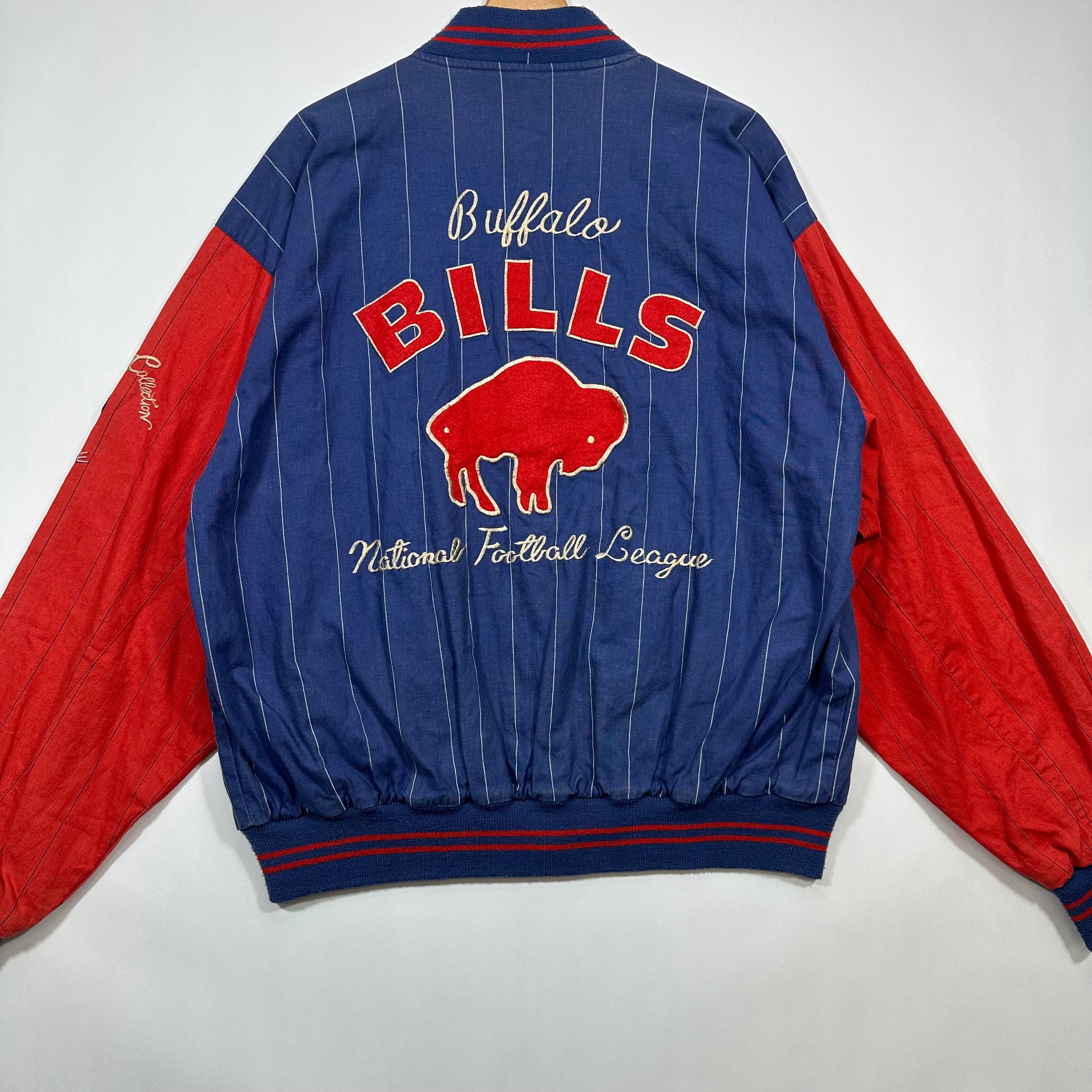 Vintage Buffalo Bills Canvas Bomber Jacket Medium