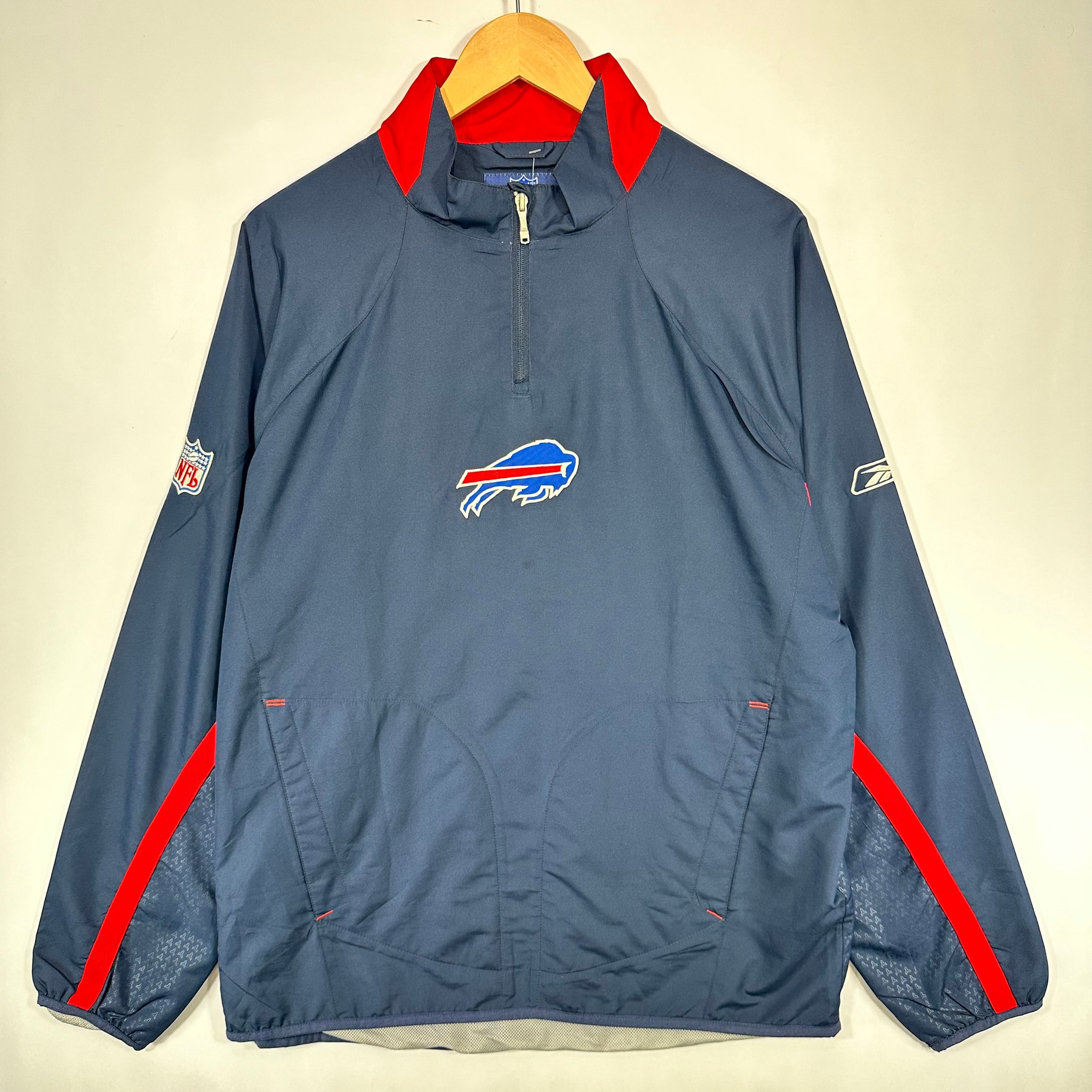Vintage Buffalo Bills Pullover Windbreaker Jacket Medium