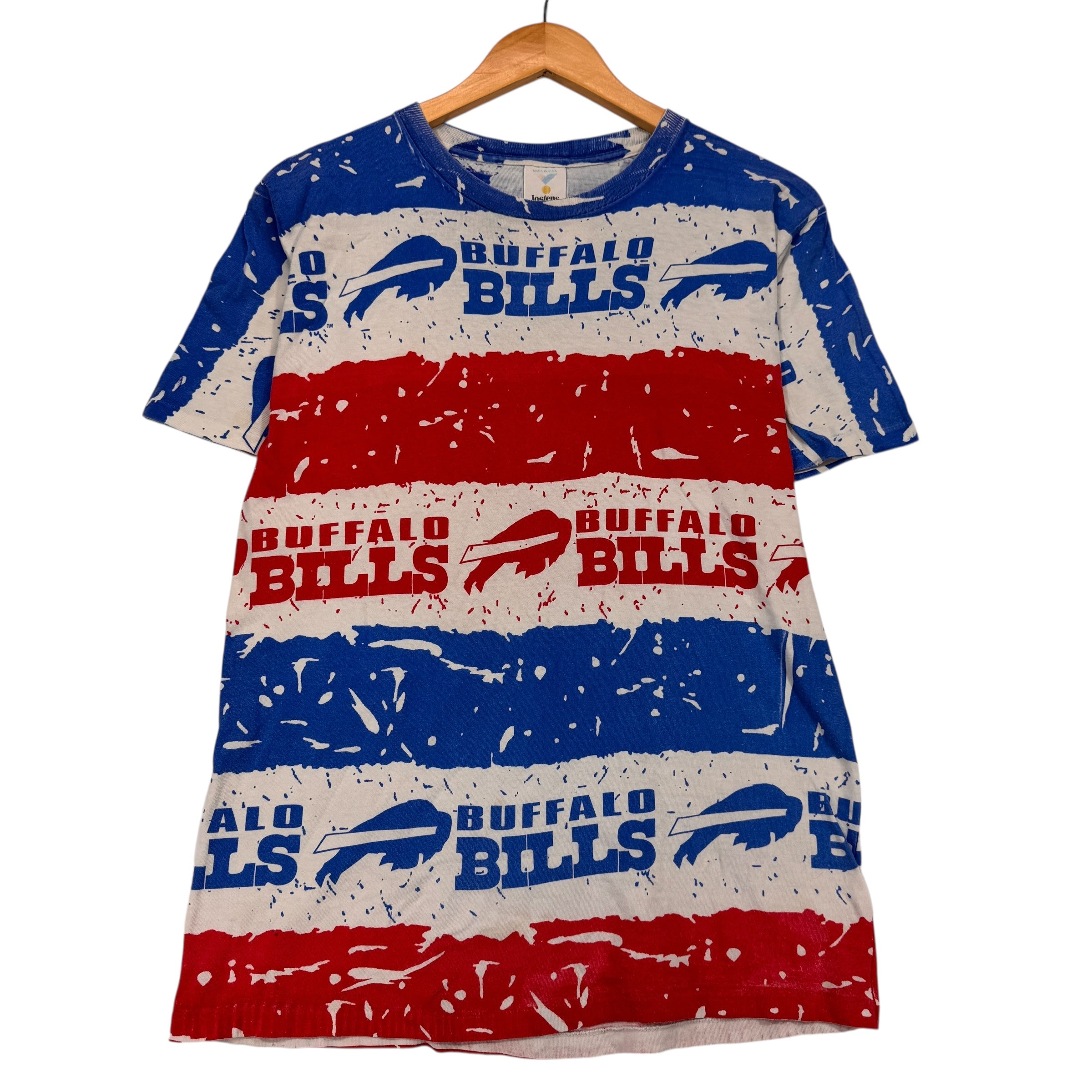 Vintage Buffalo Bills All Over Print Shirt Medium