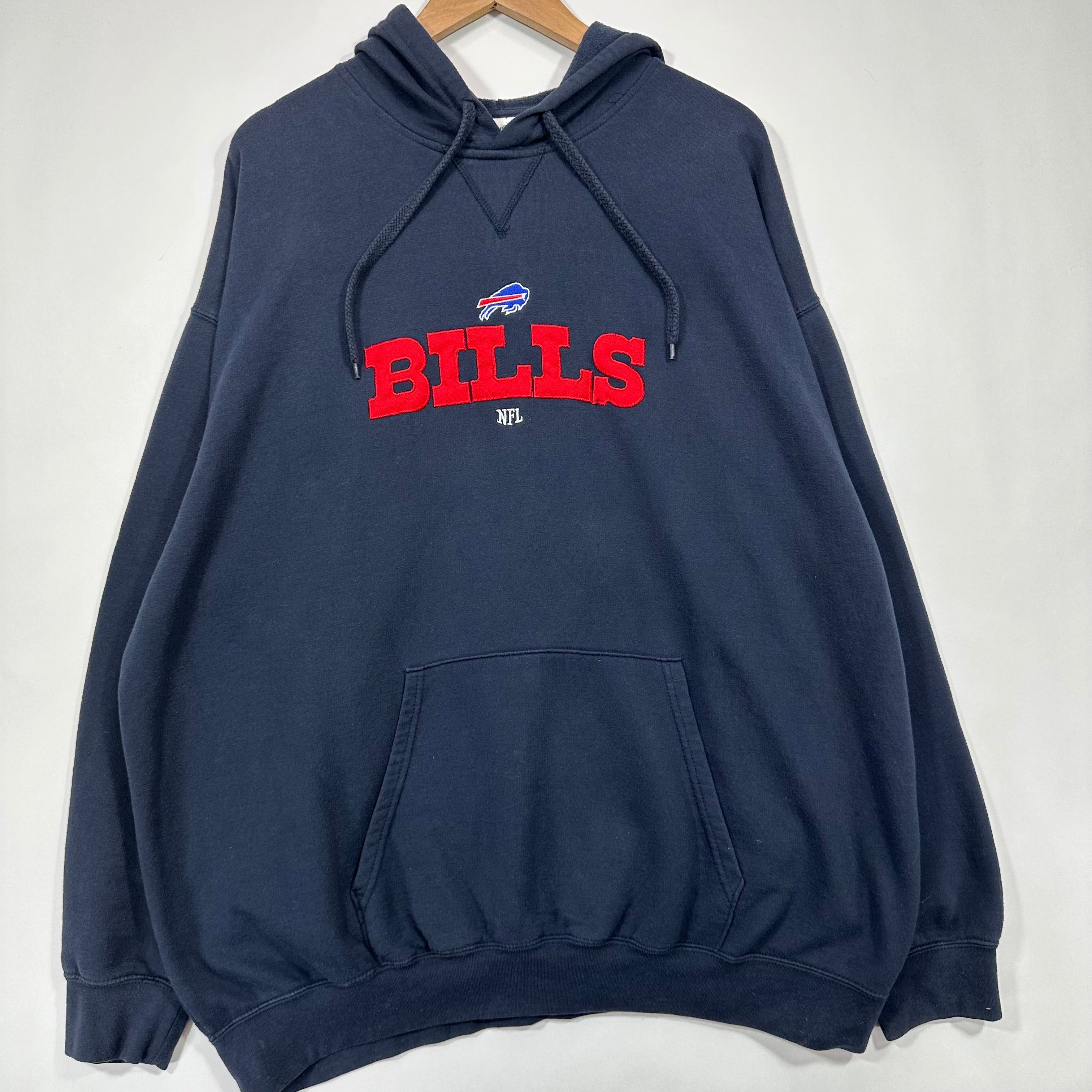 Vintage Buffalo Bills Embroidered Hoodie Sweatshirt XXL