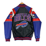 Vintage Buffalo Bills Leather Bomber Jacket Small