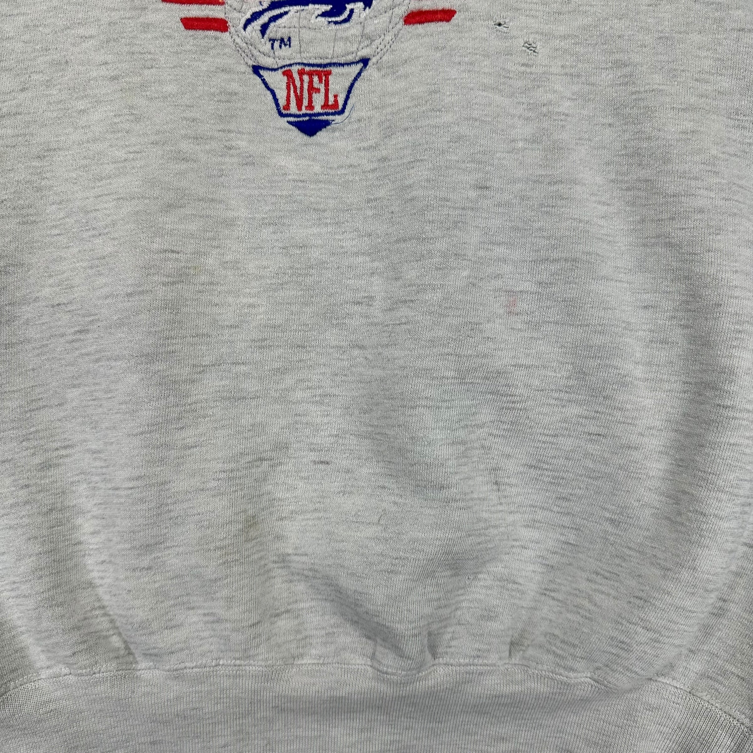 Vintage Buffalo Bills Embroidered Crewneck Sweatshirt Medium