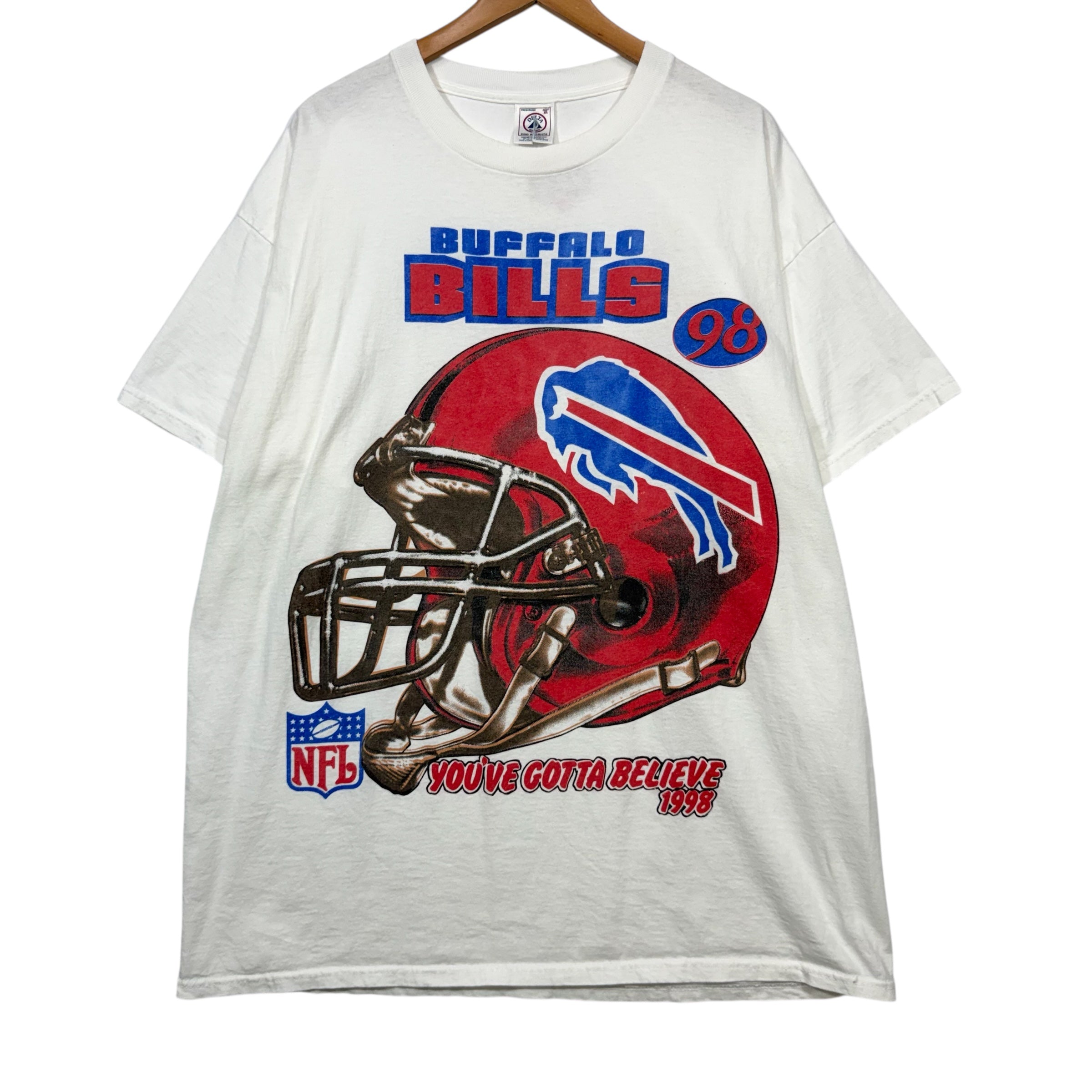 Vintage Buffalo Bills 1998 Red Helmet Shirt XL