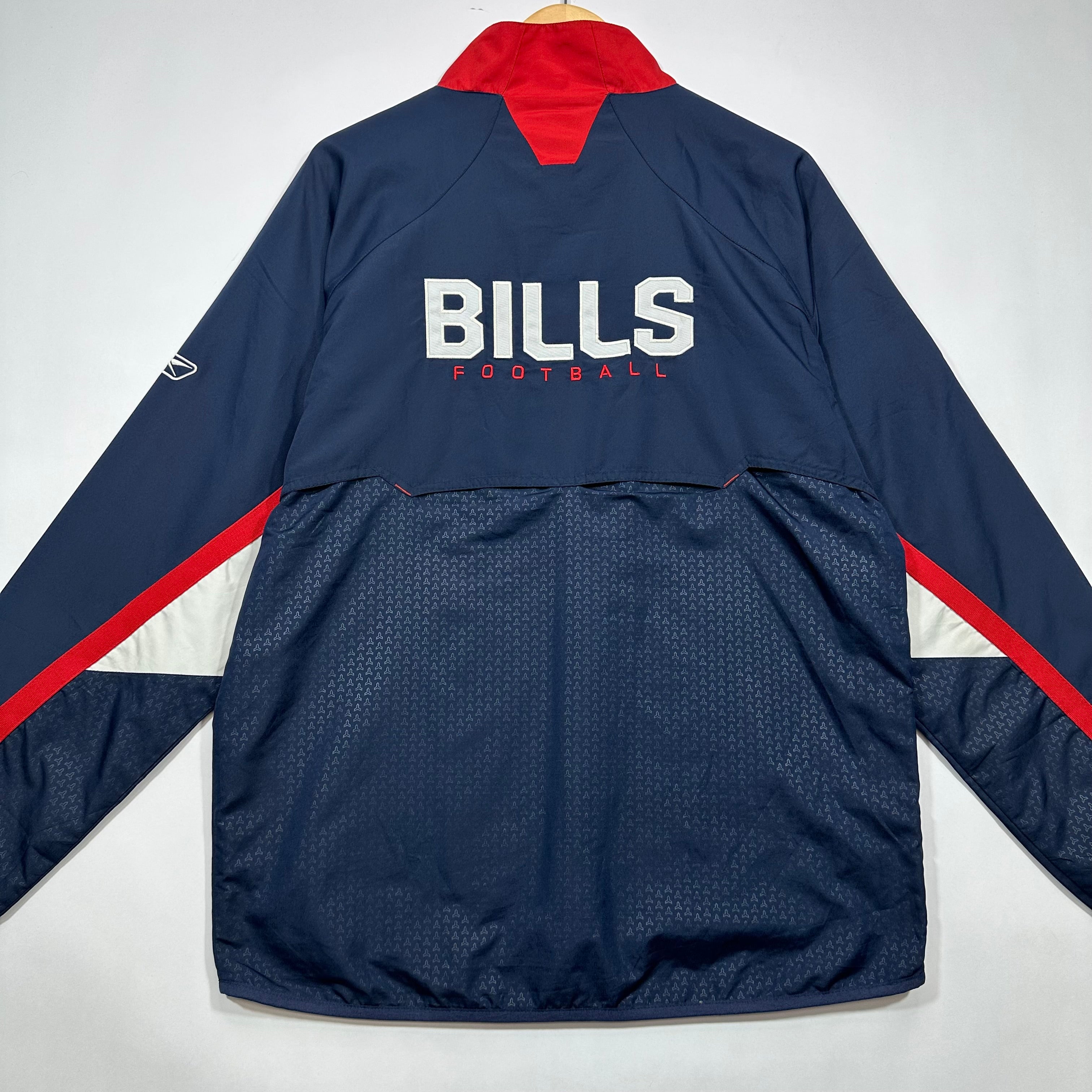 Vintage Buffalo Bills Pullover Windbreaker Jacket Medium