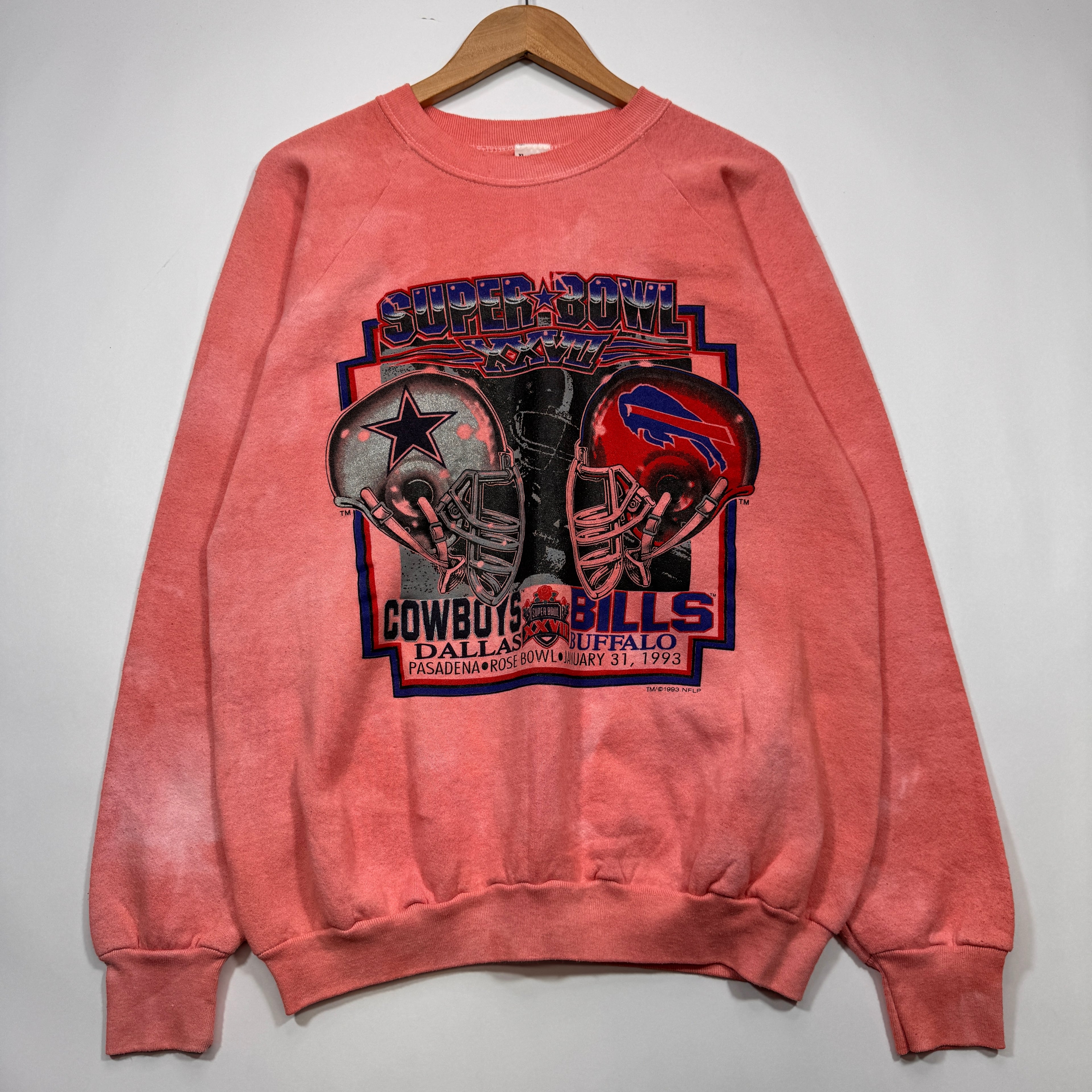 Vintage Buffalo Bills Overdyed 1993 Super Bowl Crewneck Sweatshirt XL