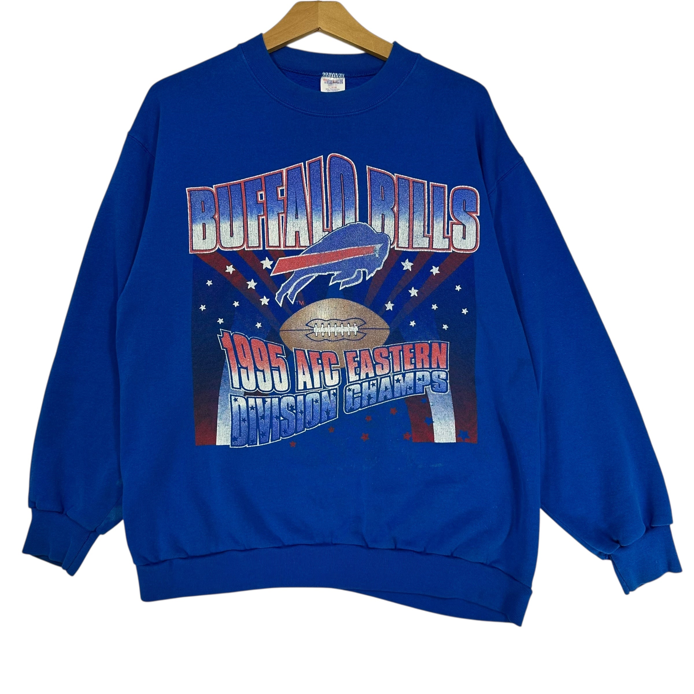 Vintage Buffalo Bills 1995 Division Champs Crewneck Sweatshirt Large