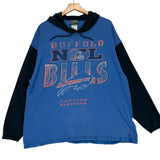 Vintage Buffalo Bills Thin Hoodie Sweatshirt XL