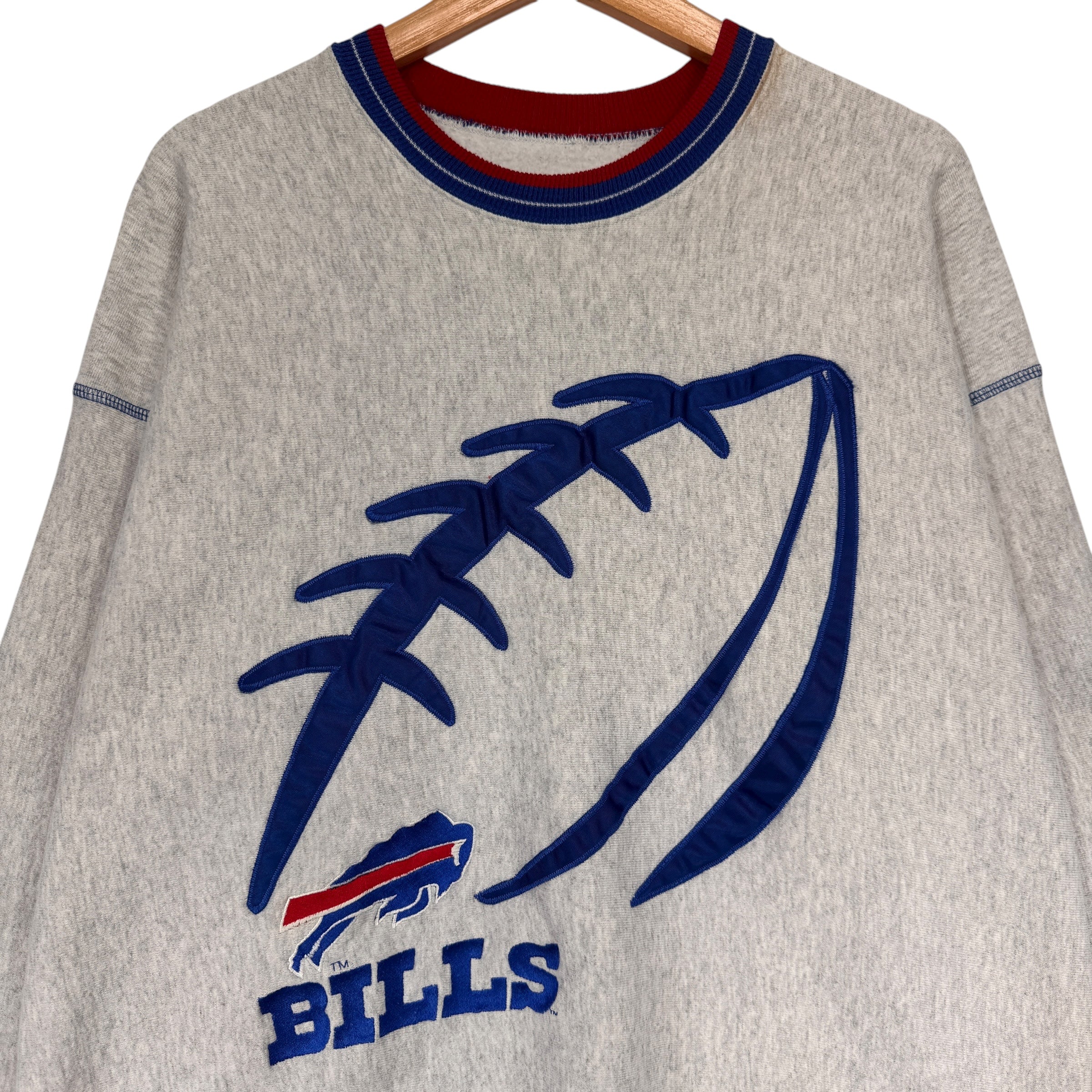 Vintage Buffalo Bills Embroidered Crewneck Sweatshirt XL