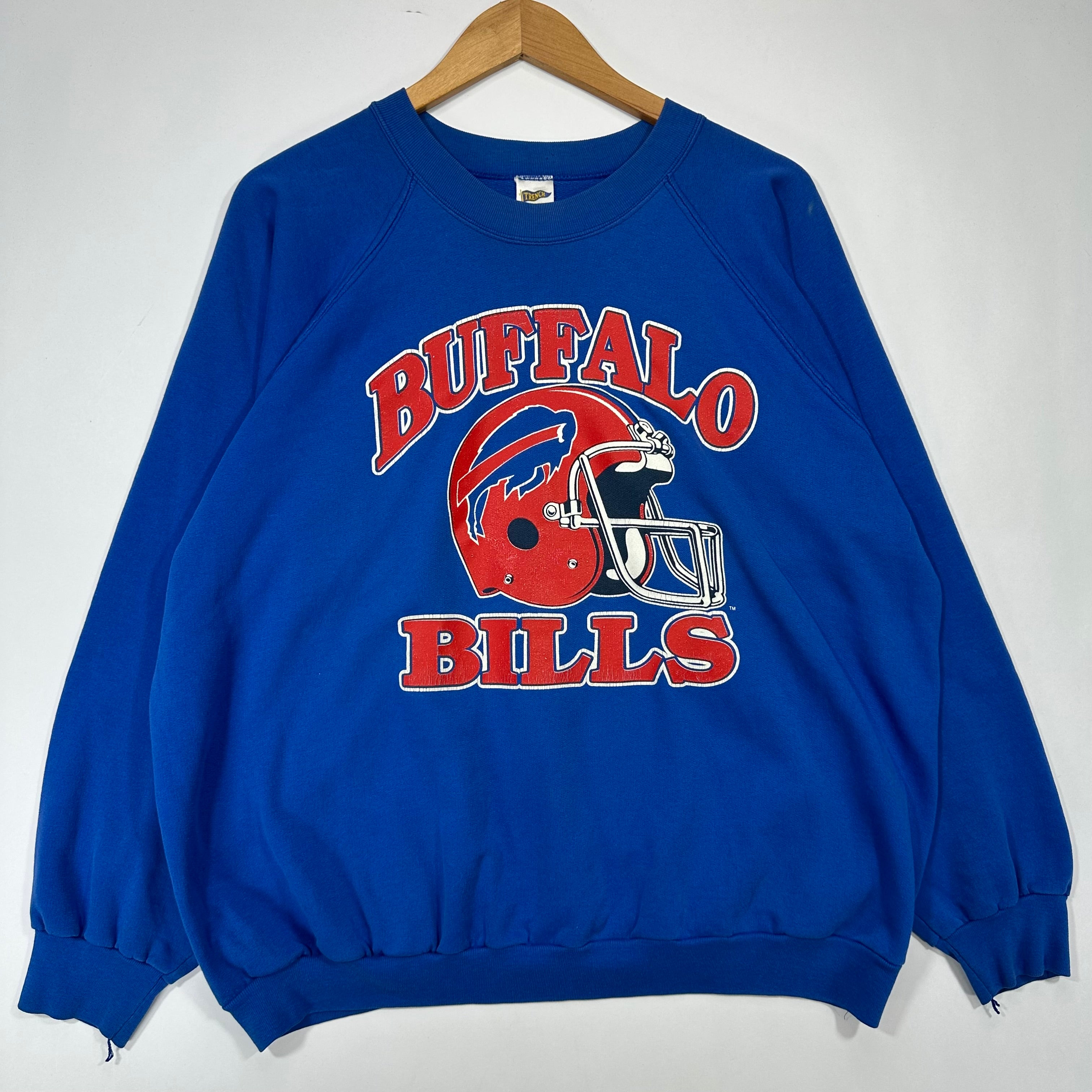 Vintage Buffalo Bills Red Helmet Crewneck Sweatshirt XL