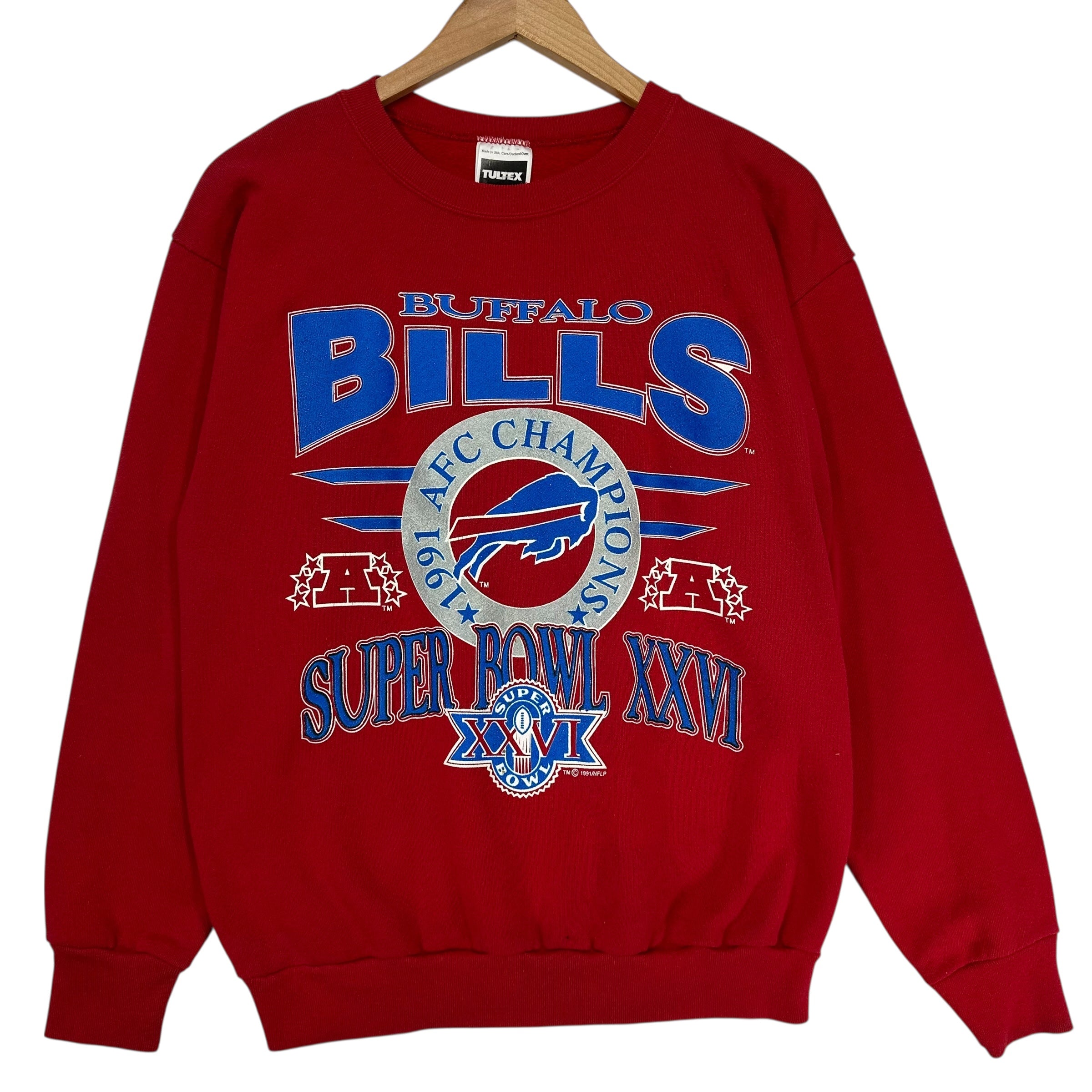 Vintage Buffalo Bills 1991 AFC Champs Crewneck Sweatshirt Large