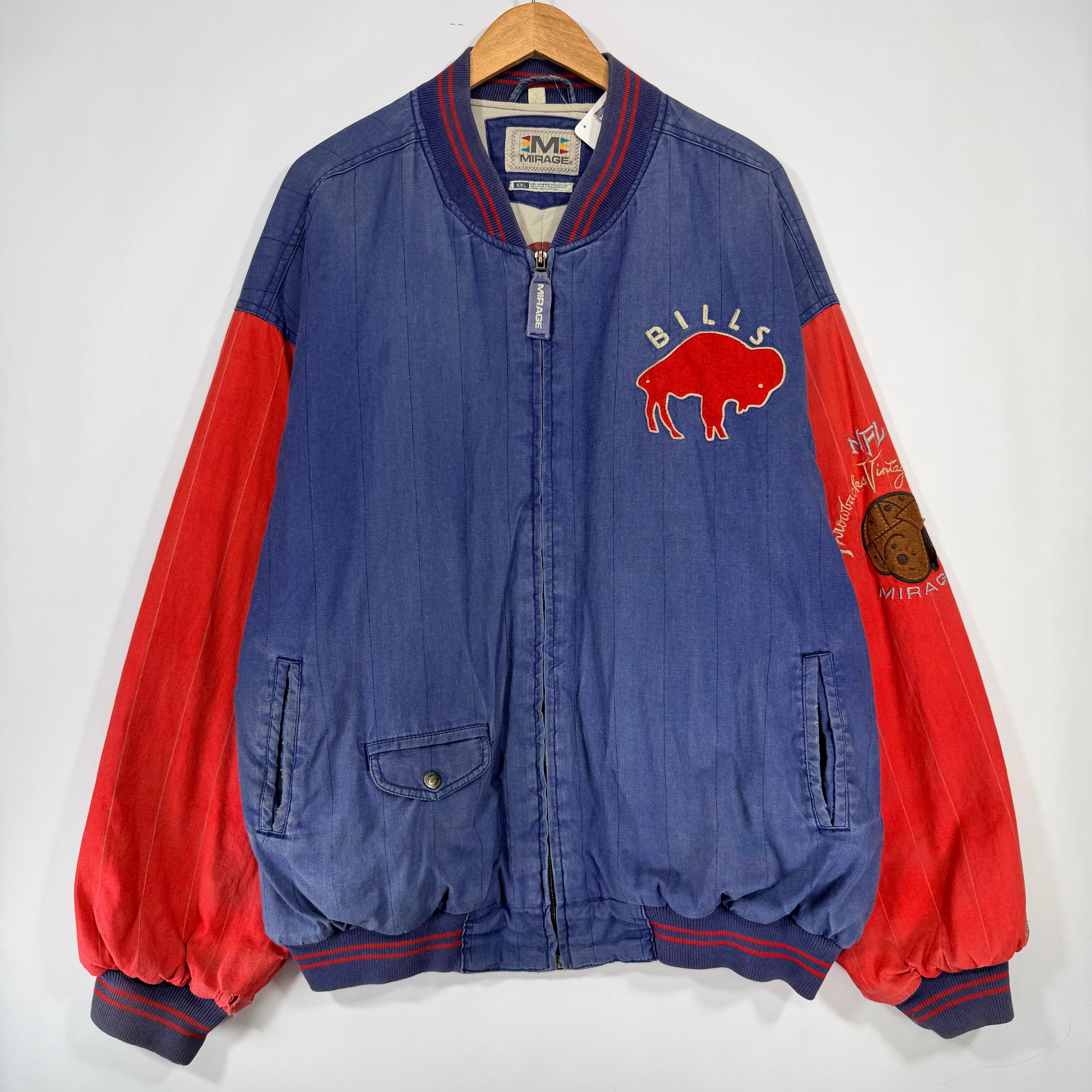 Vintage Buffalo Bills Pinstripe Mirage Jacket XXL
