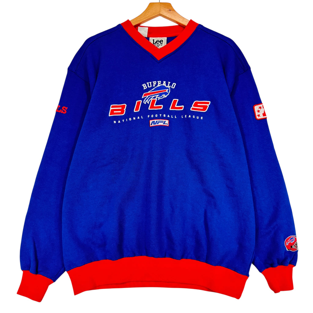 Vintage Buffalo Bills Embroidered Crewneck Sweatshirt Large