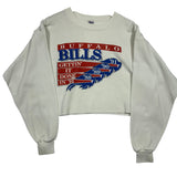Vintage Buffalo Bills Cropped Crewneck Sweatshirt Large
