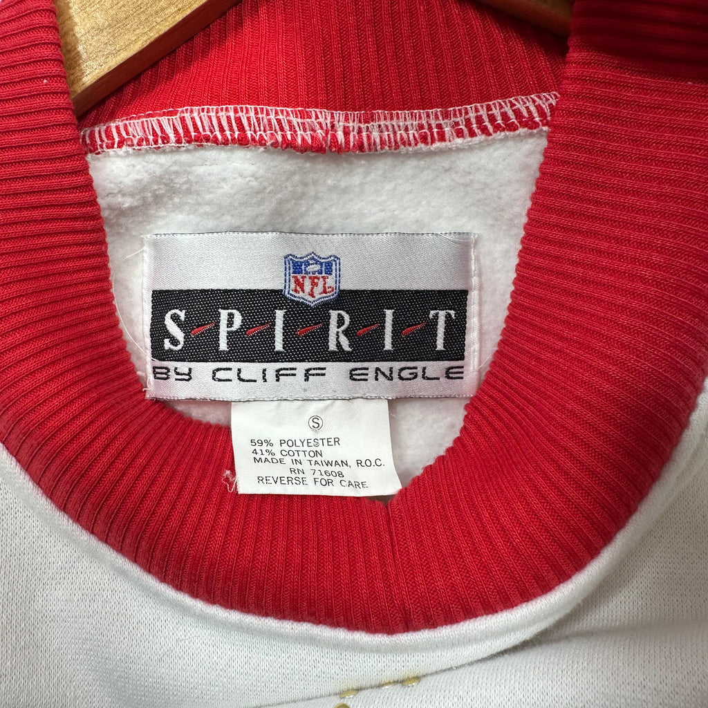 Vintage Buffalo Bills Cliff Engle Star Bedazzled Crewneck Sweatshirt Large