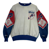 Vintage Buffalo Bills Allover Print Crewneck Sweatshirt Large