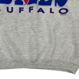 Vintage Buffalo Bills Striped Hoodie Sweatshirt Medium