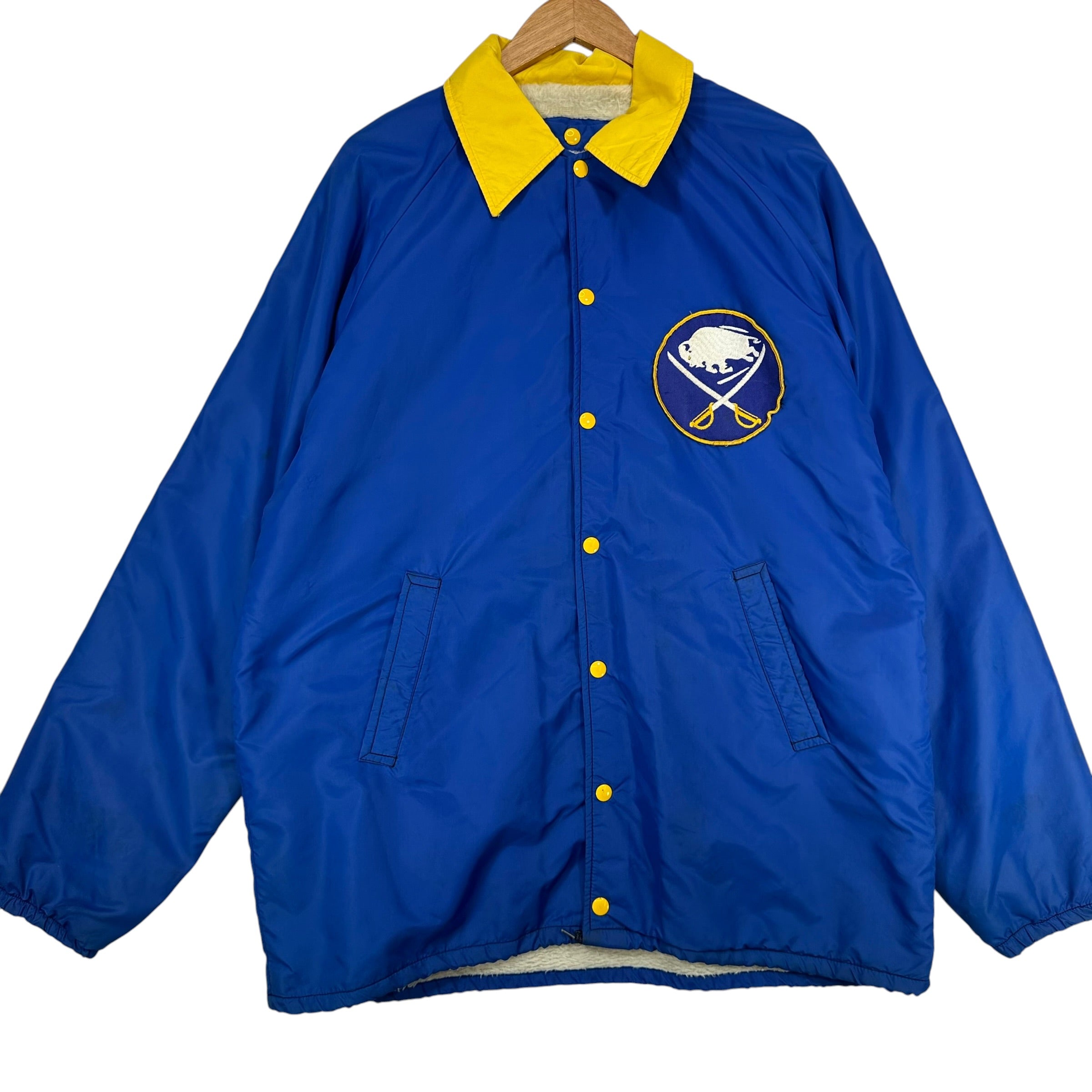 Vintage Buffalo Sabres 1970s Lined Windbreaker Jacket XL