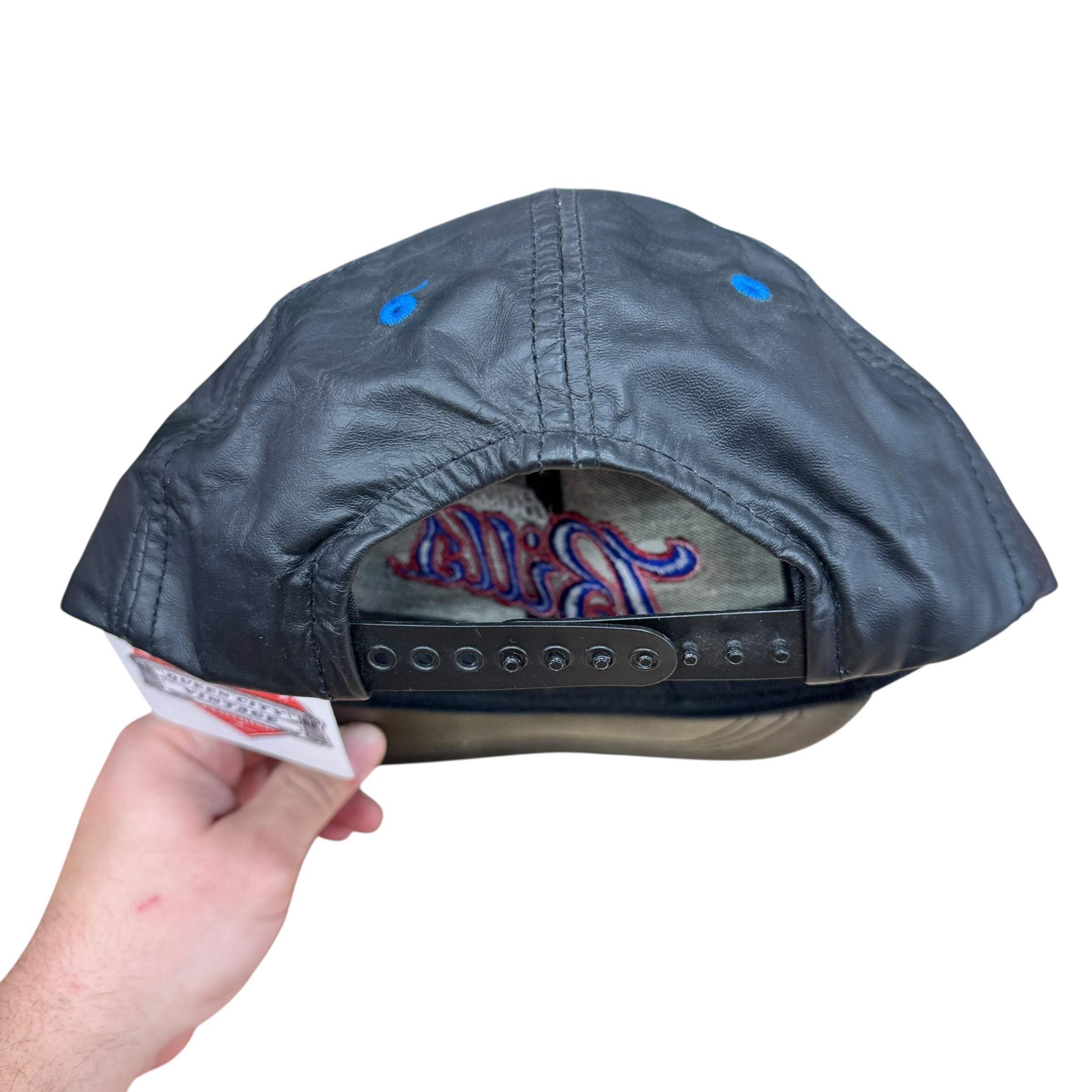 Vintage Buffalo Bills Leather Snapback Hat