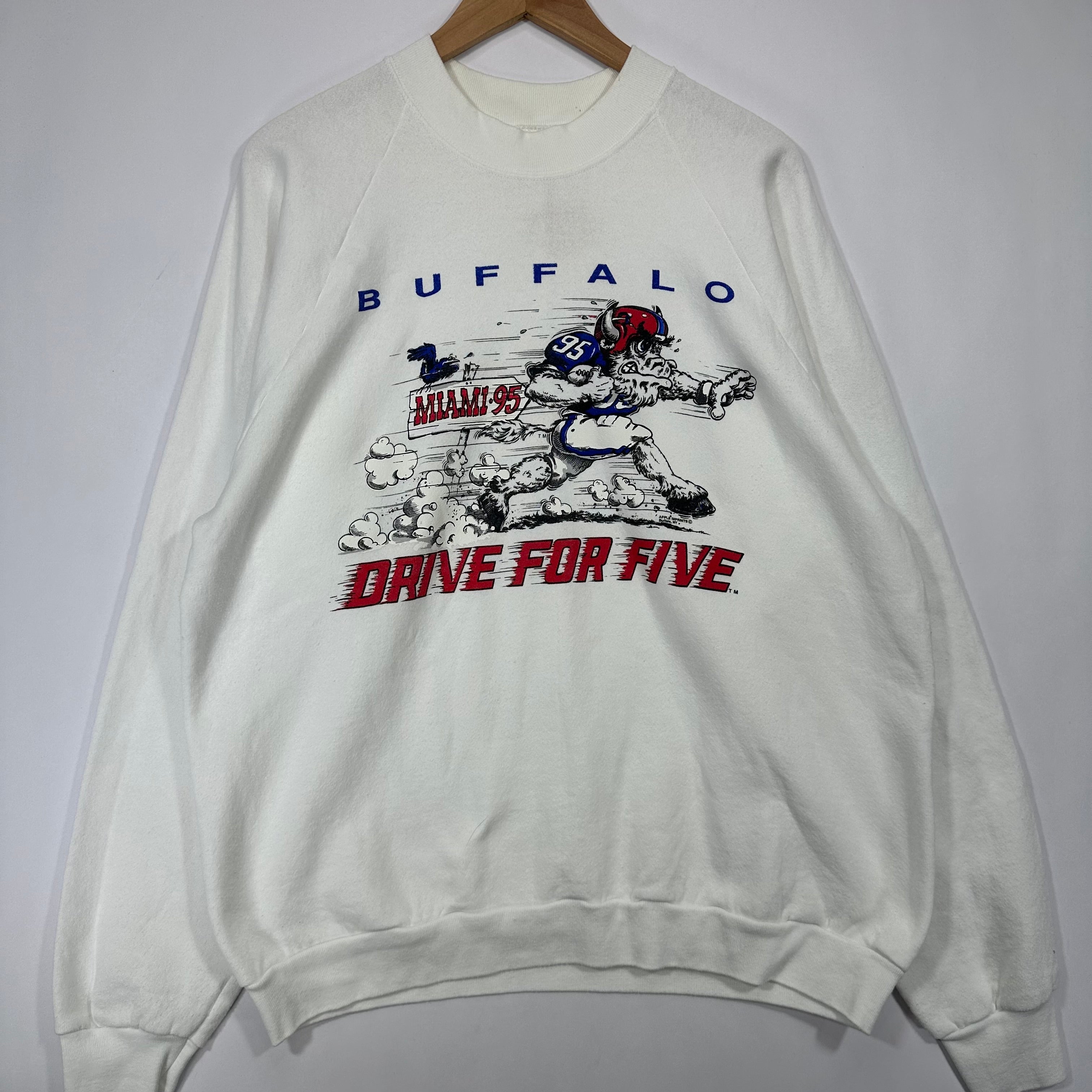 Vintage Buffalo Bills Drive For 5 Crewneck Sweatshirt XXL