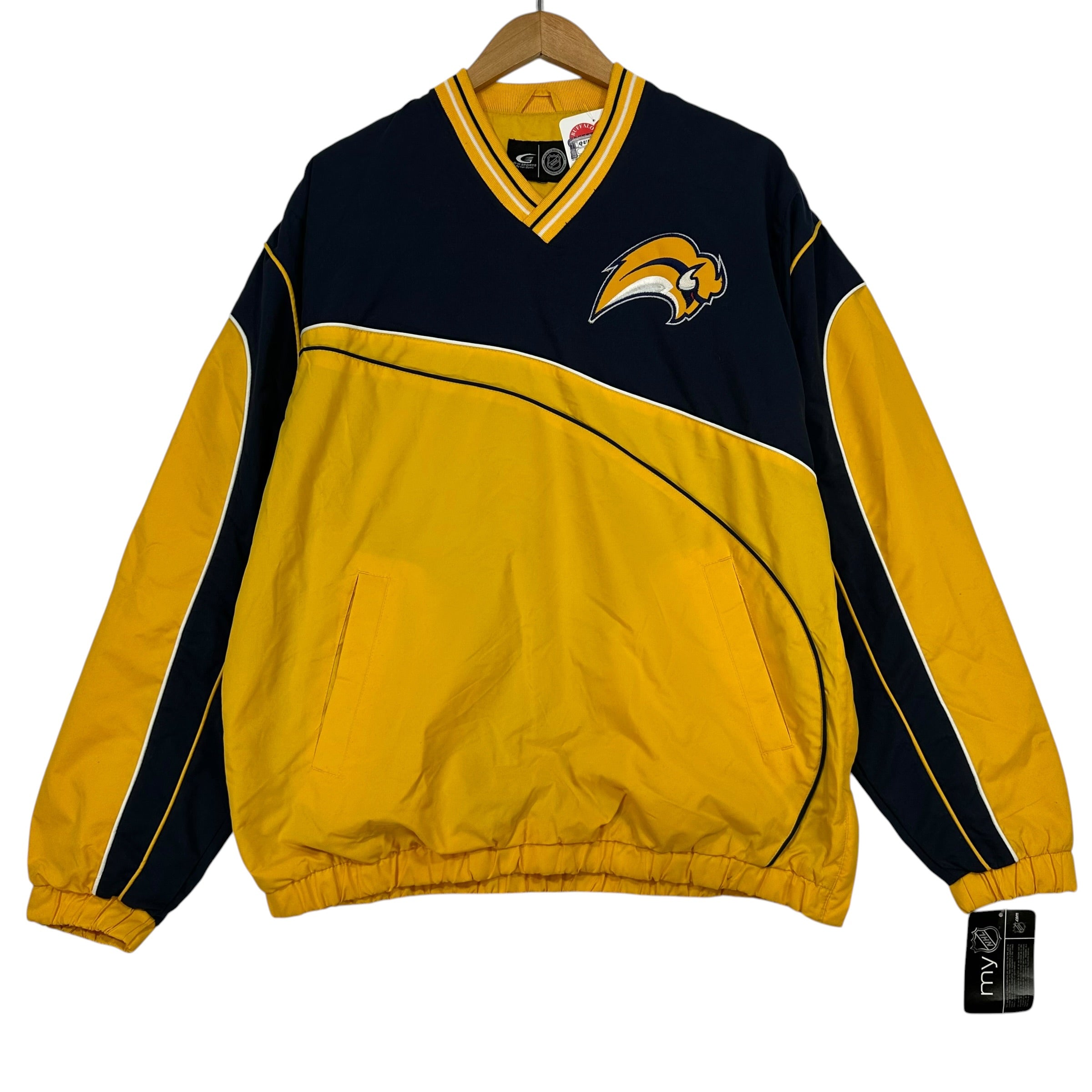 Vintage Buffalo Sabres DEADSTOCK Pullover Windbreaker Jacket Large