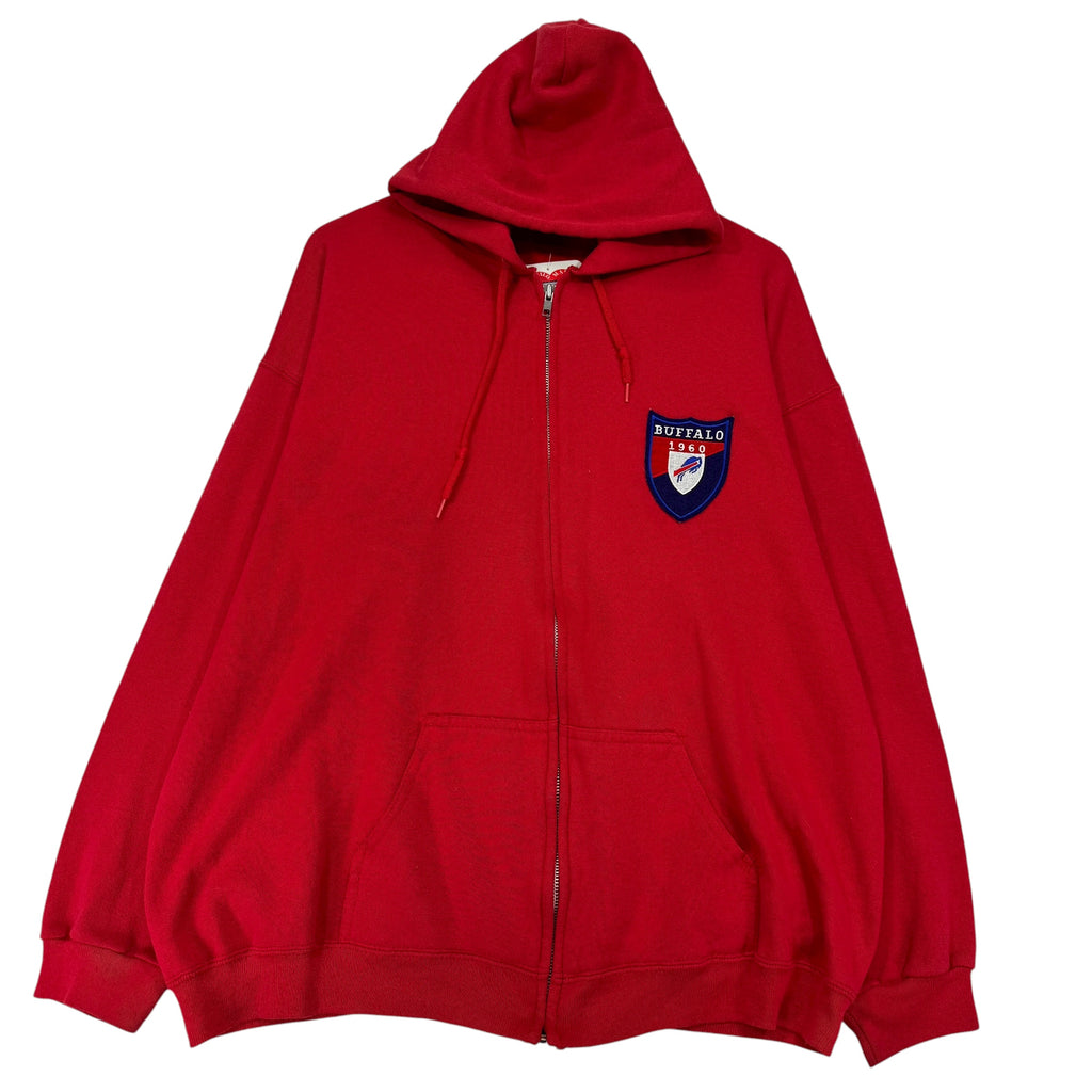 Vintage Buffalo Bills Zip Up Hoodie Sweatshirt XL