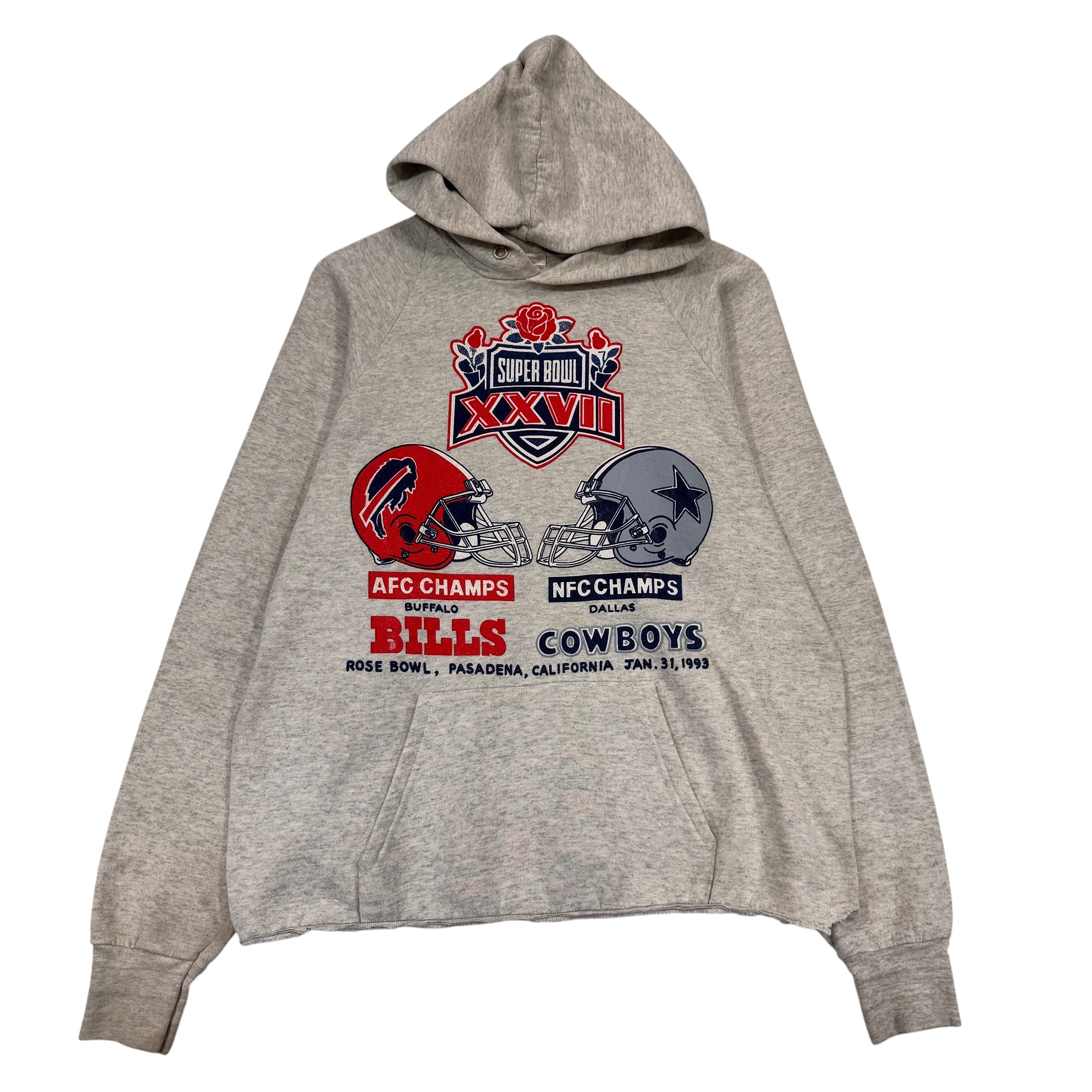 Vintage Buffalo Bills 1993 Super Bowl Hoodie Sweatshirt Large
