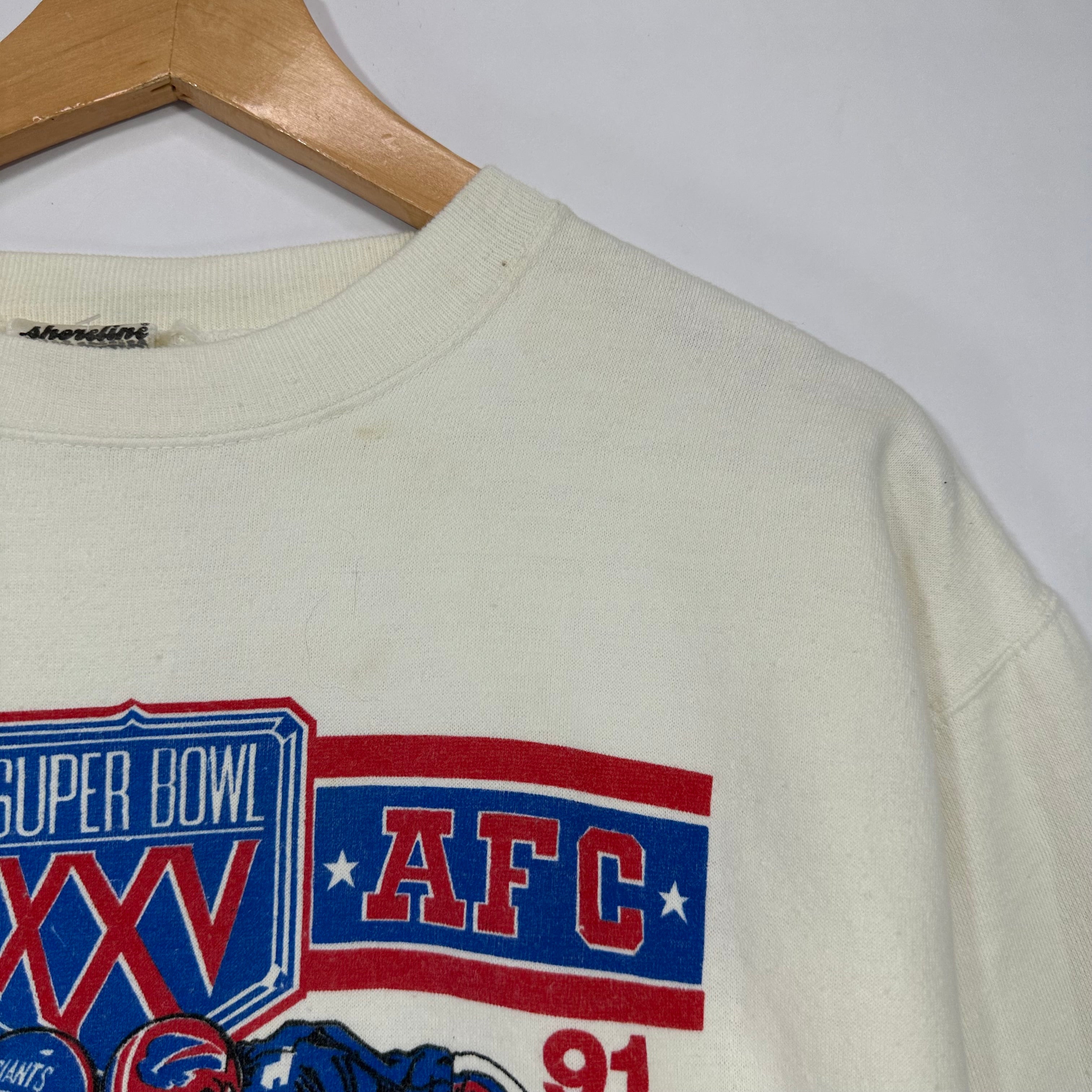 Vintage Buffalo Bills NY Giants 1991 Super Bowl Crewneck Sweatshirt XL