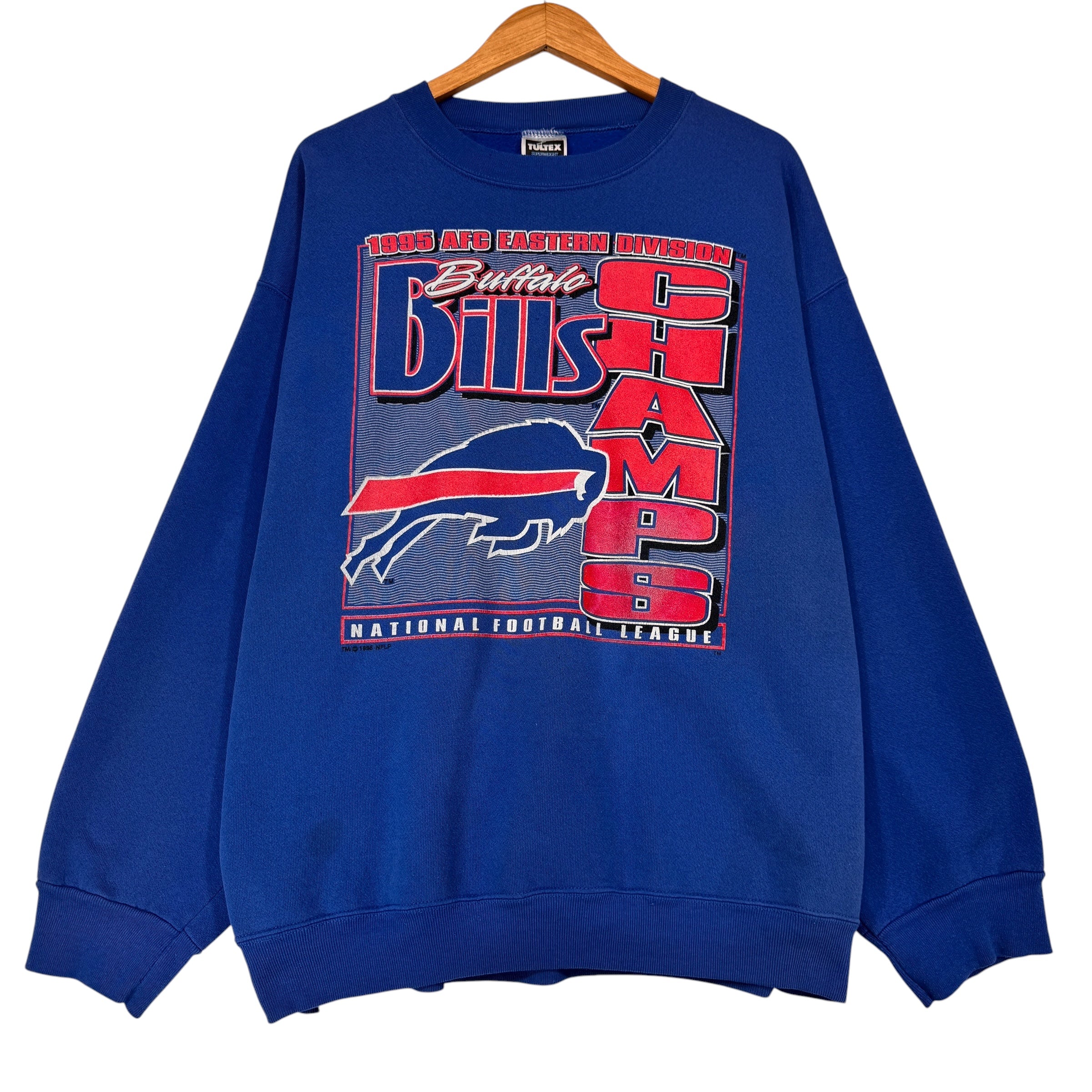 Vintage Buffalo Bills 1995 AFC East Champions Crewneck Sweatshirt XL