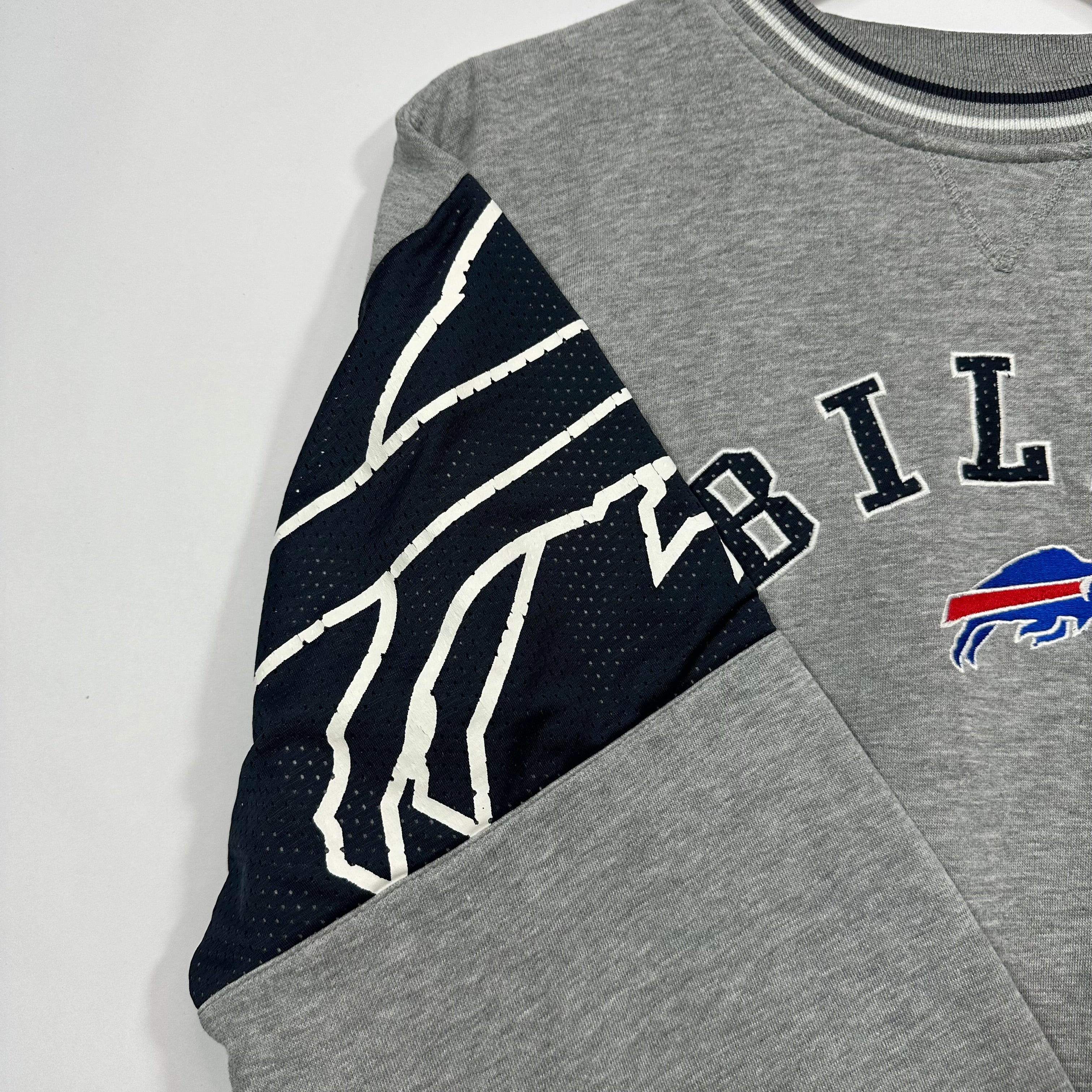 Vintage Buffalo Bills Jersey Sleeve Crewneck Sweatshirt Large