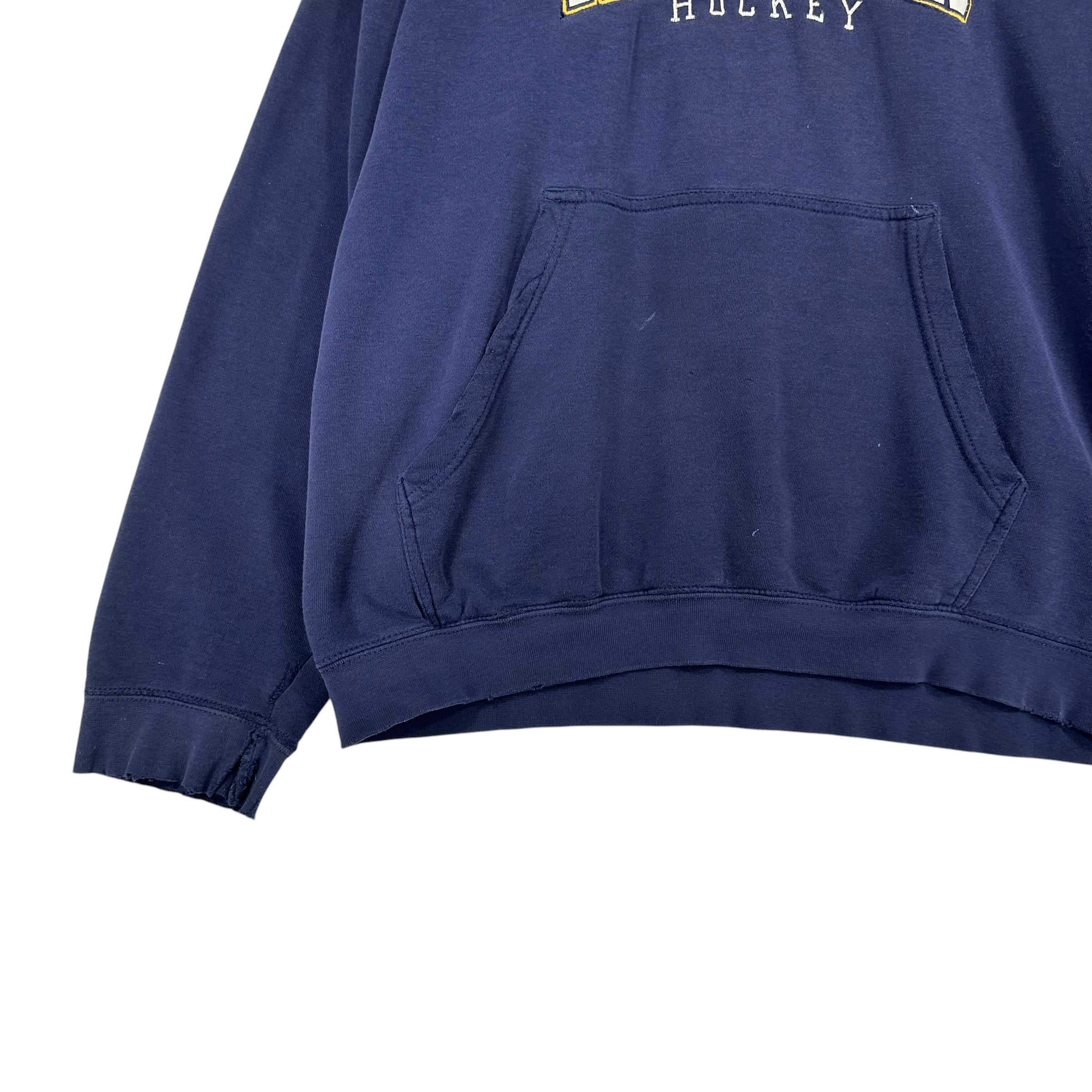 Vintage Buffalo Sabres Thrashed Hoodie Sweatshirt Large