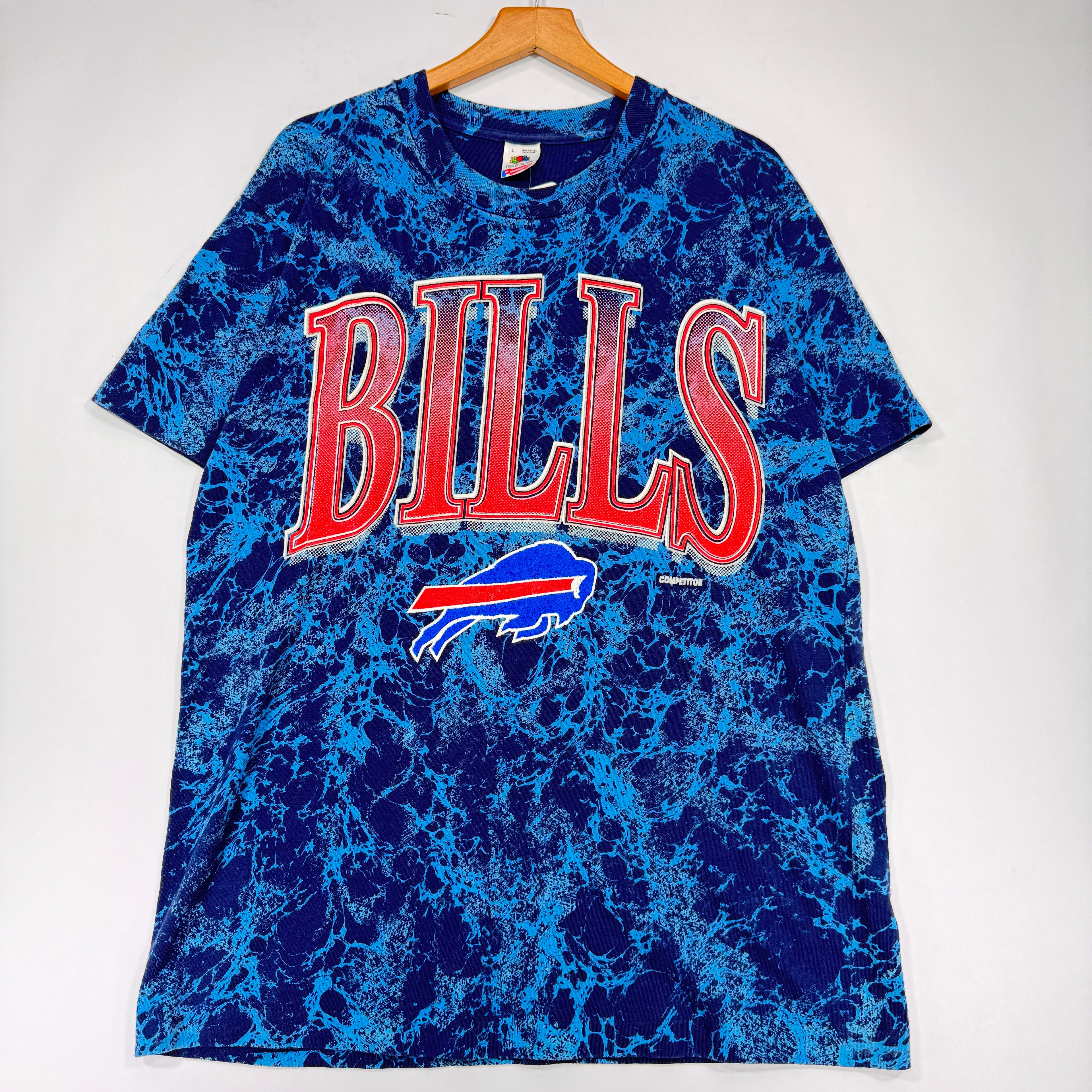 Vintage Buffalo Bills All Over Print Shirt Large