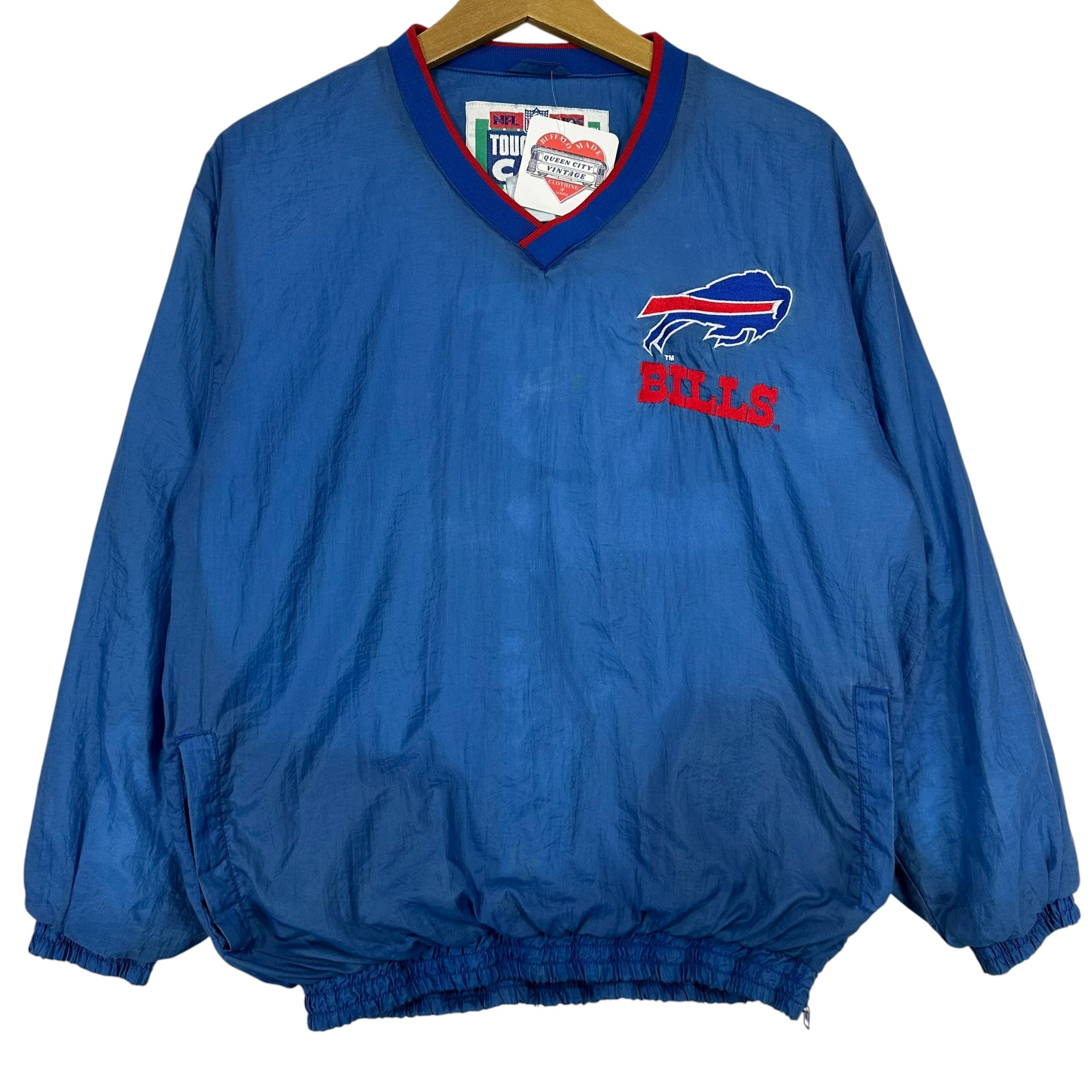 Vintage Buffalo Bills Pullover Windbreaker Jacket Small