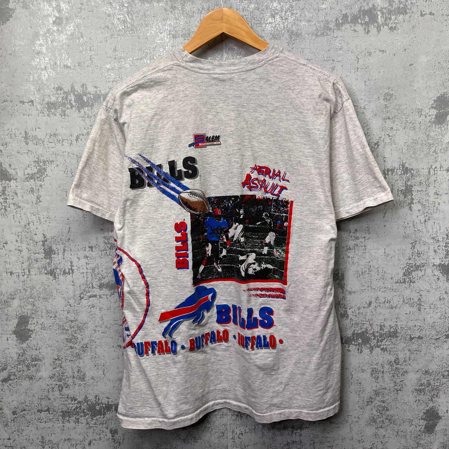 Vintage Buffalo Bills Wrap Around Shirt Large