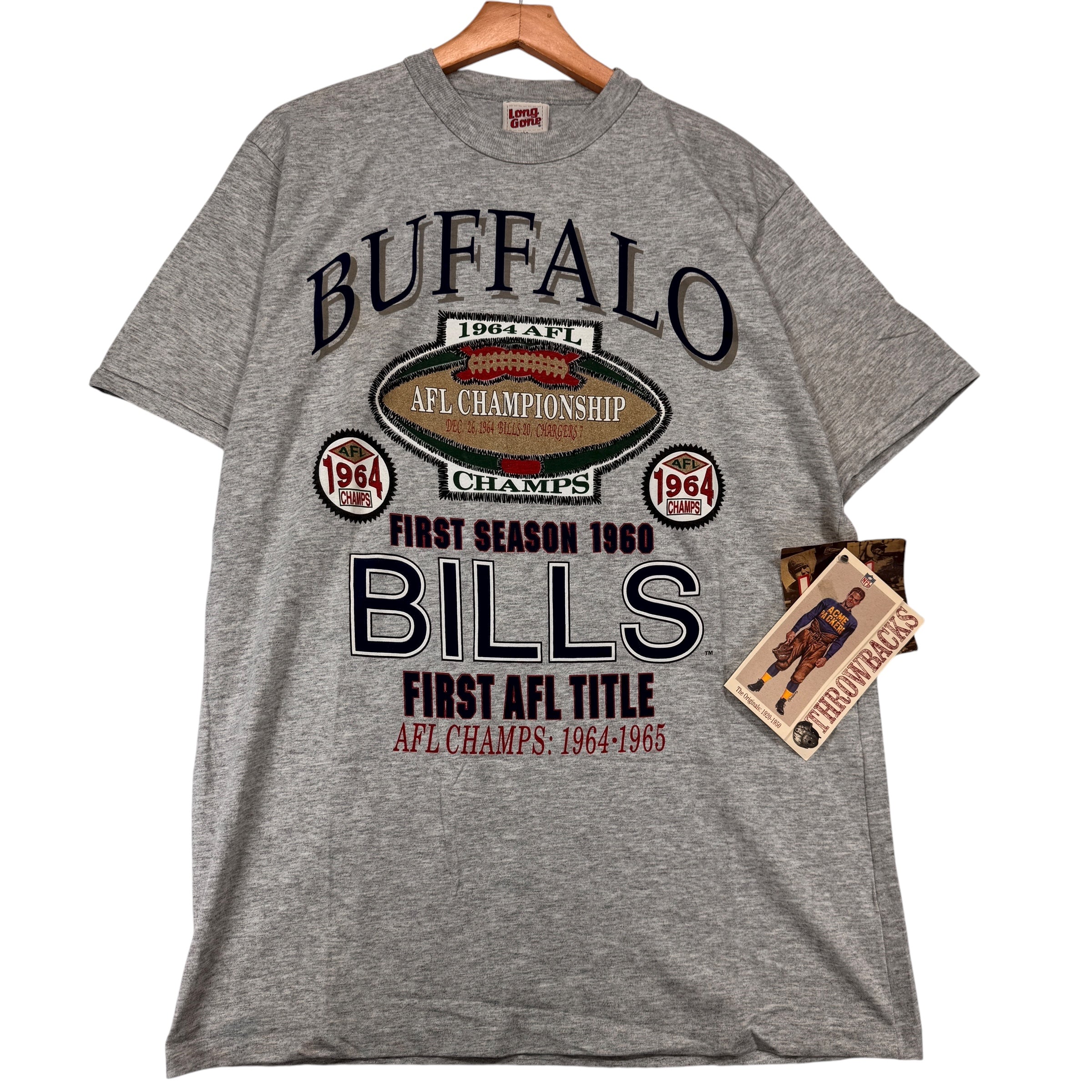 Vintage Buffalo Bills Deadstock Throwback 1964 AFL Champions Shirt Large