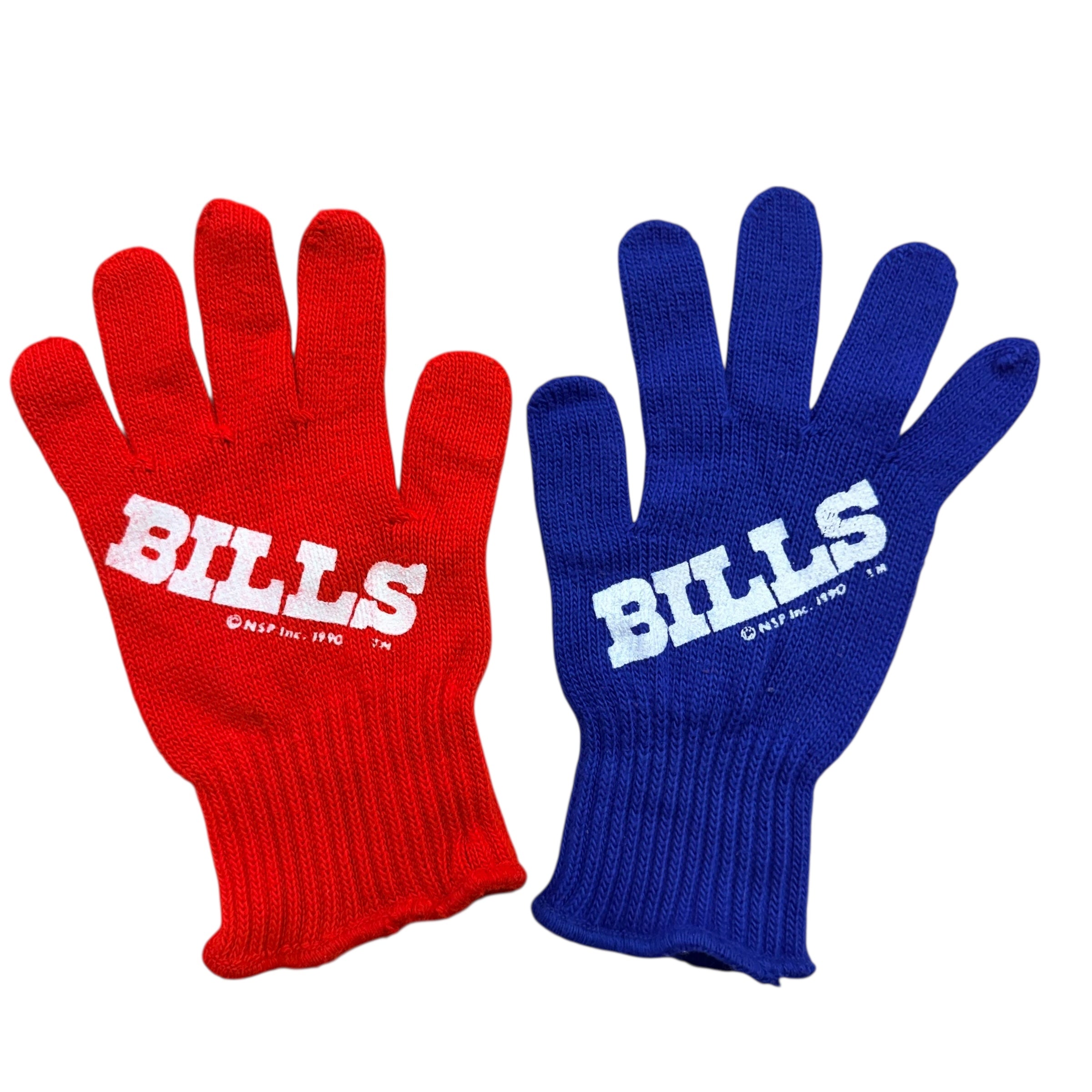 Vintage Buffalo Bills Winter Gloves
