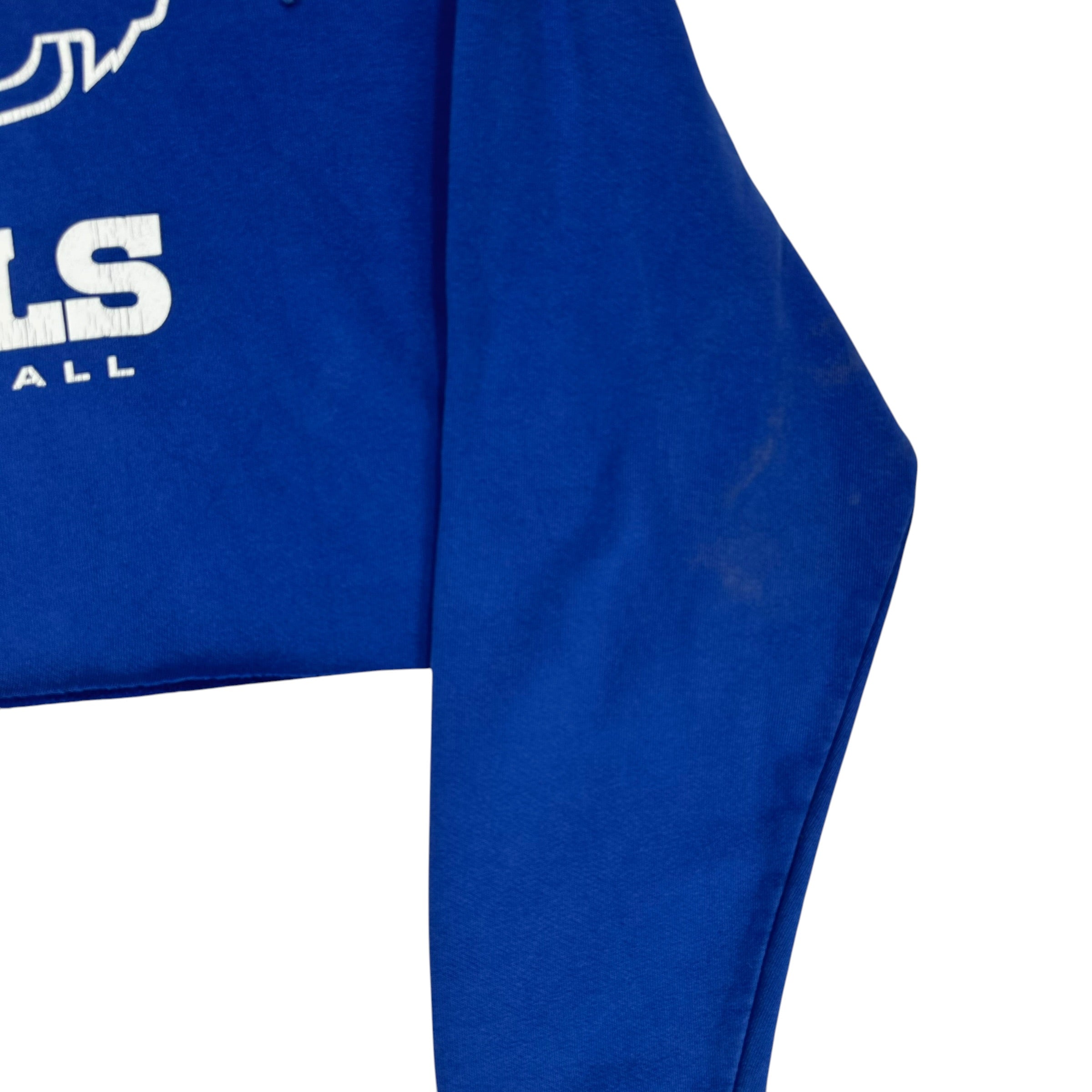 Vintage Buffalo Bills Cropped Hoodie Sweatshirt XL