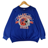 Vintage Buffalo Bills 1988 AFC East Champs Crewneck Sweatshirt XL