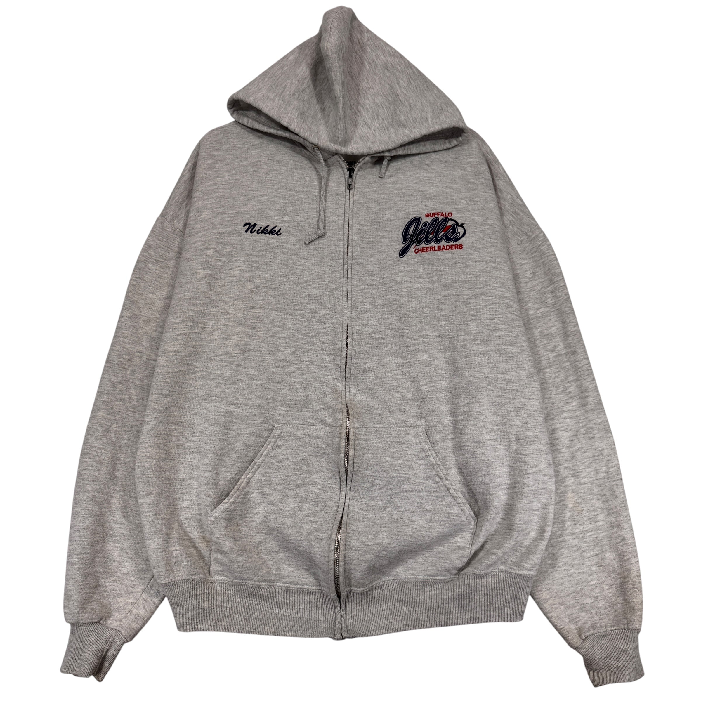 Vintage Buffalo Bills Jills Mom “Nikki” Zip Up Hoodie Sweatshirt XL