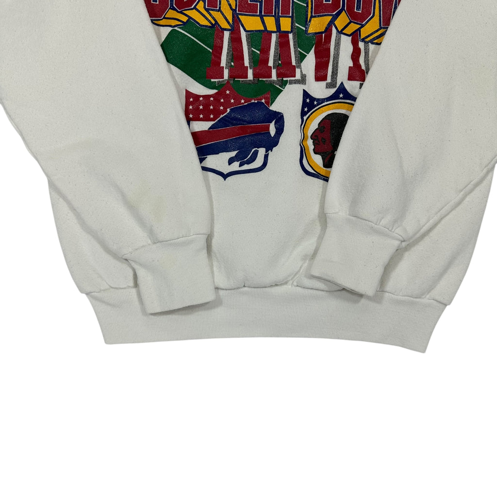 Vintage Buffalo Bills Washington Redskins 1992 Super Bowl Crewneck Sweatshirt Small