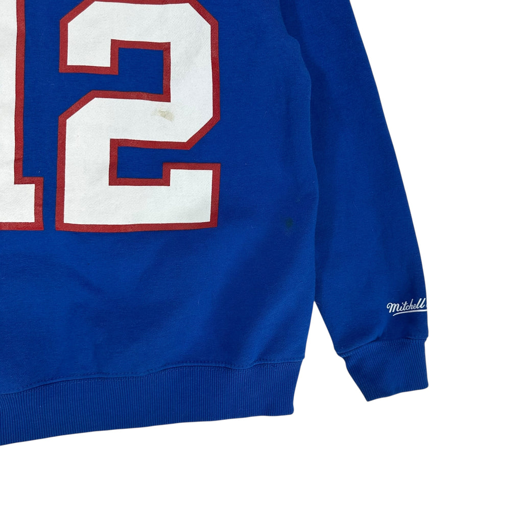 Kids Buffalo Bills Jim Kelly Hoodie Sweatshirt Size Medium 10/12