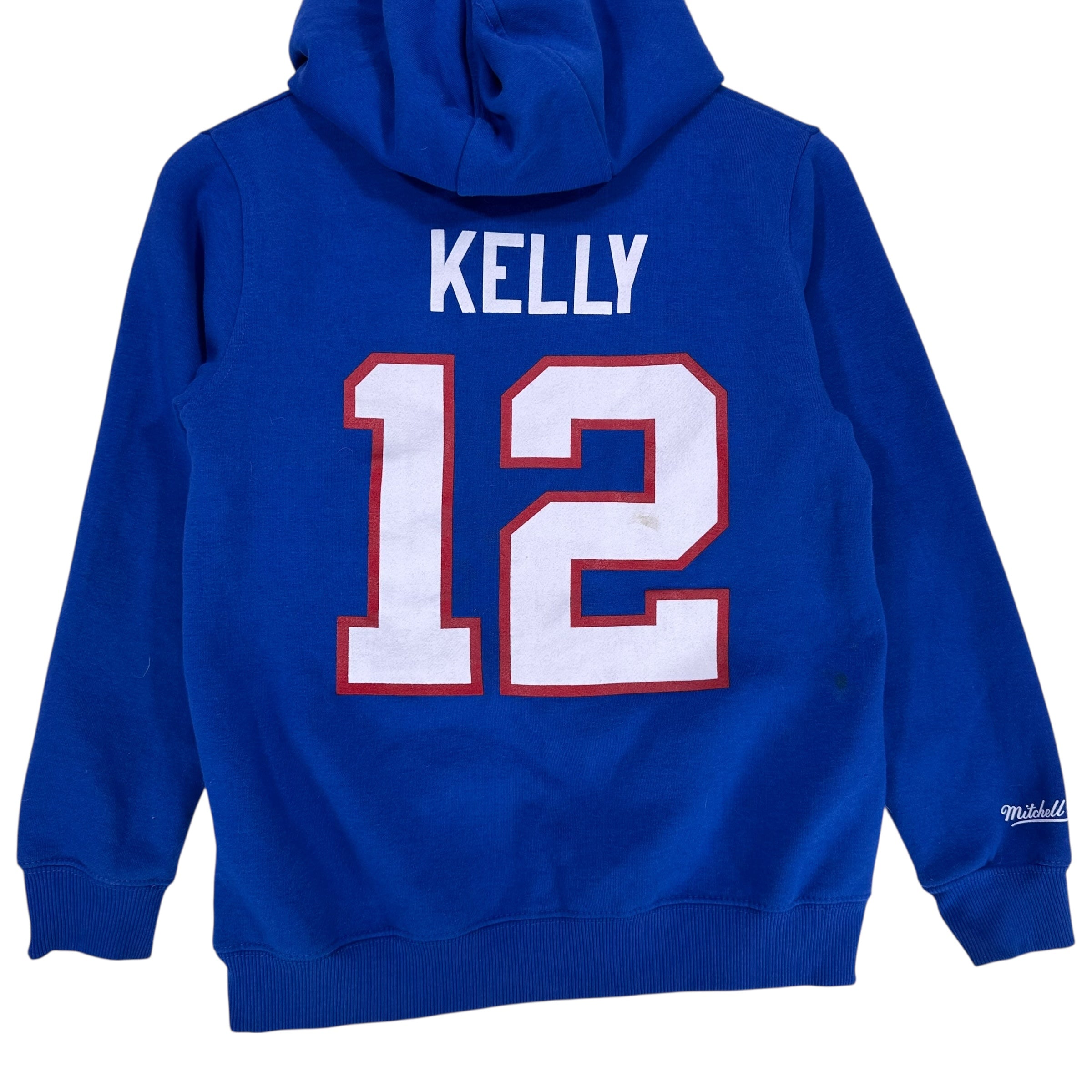 Kids Buffalo Bills Jim Kelly Hoodie Sweatshirt Size Medium 10/12