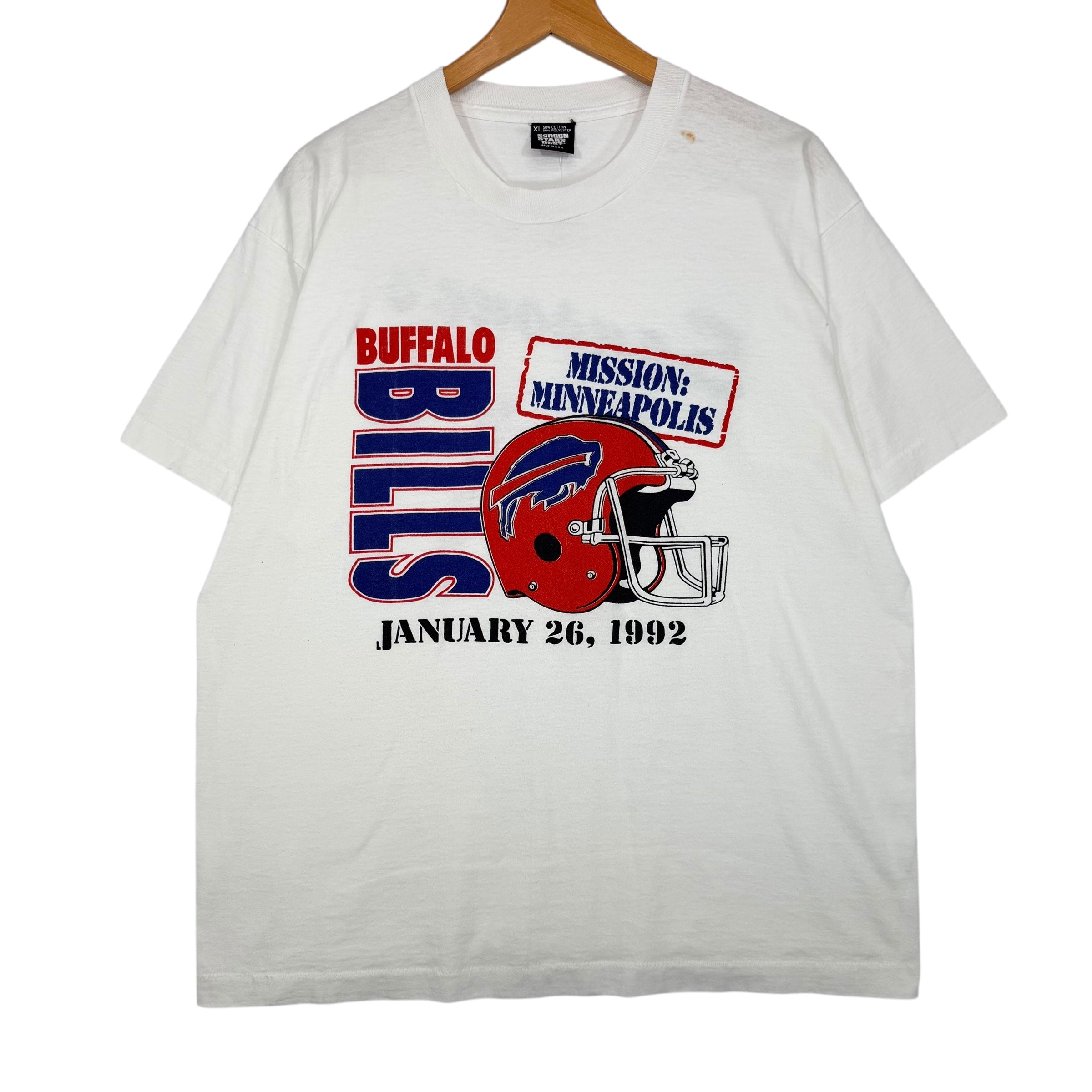 Vintage Buffalo Bills 1992 Mission: Minneapolis Shirt Large