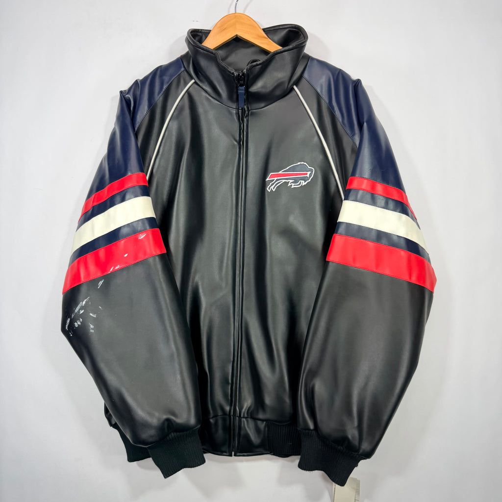 Vintage Buffalo Bills Vegan Leather Jacket XL