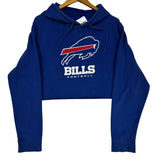 Vintage Buffalo Bills Cropped Hoodie Sweatshirt XL