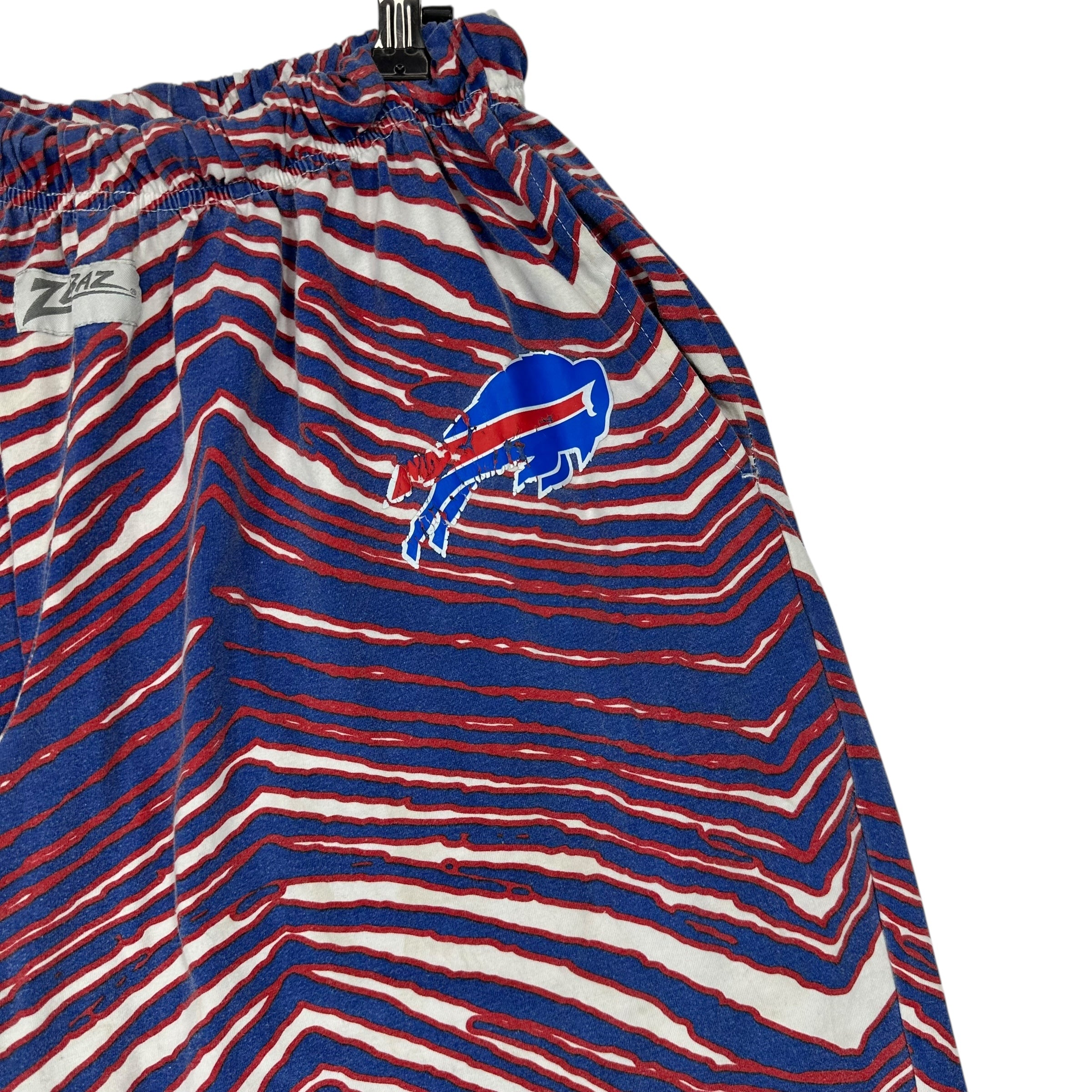 Vintage Buffalo Bills Zubaz Shorts Cutoff Pants Large