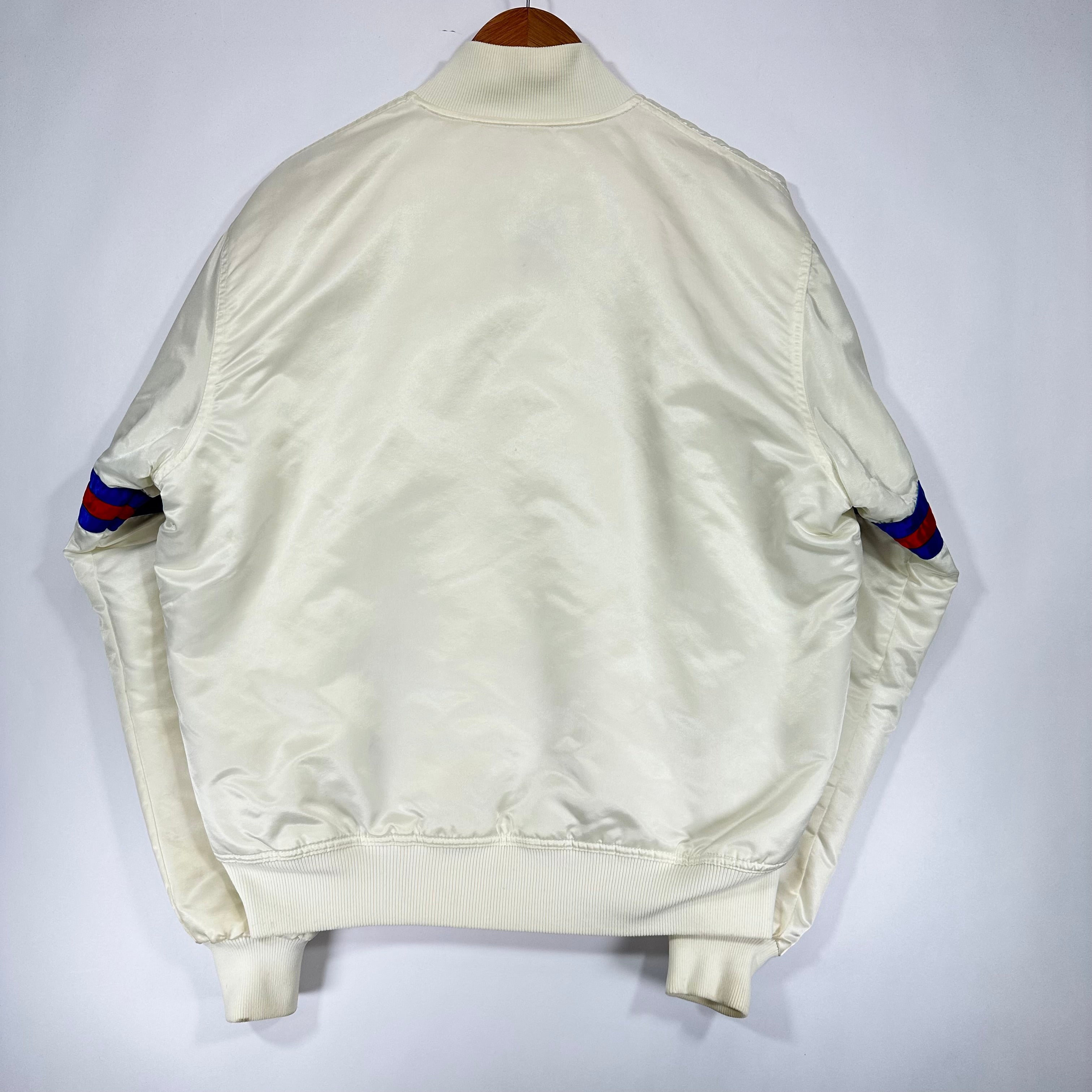 Vintage Buffalo Bills White Starter Satin Jacket Large