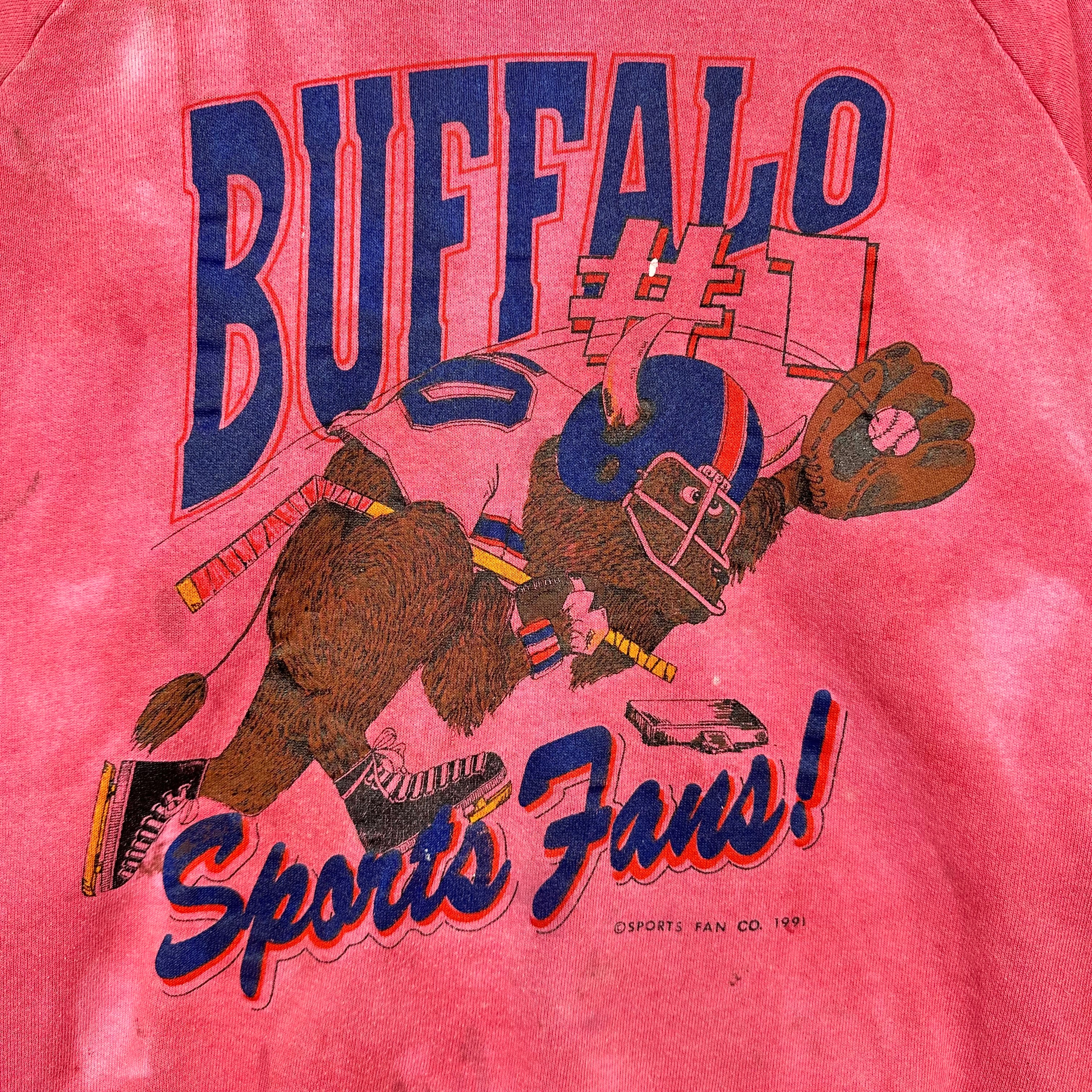 Vintage Buffalo Bills Sports Fan Crewneck Sweatshirt XL
